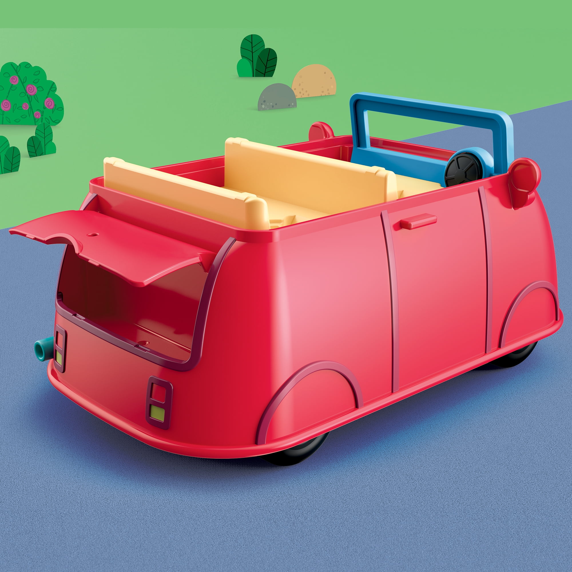Peppa Pig Peppa’s Adventures Family Red Car Preschool Play Vehicle (Red, 1 Set) mmz95