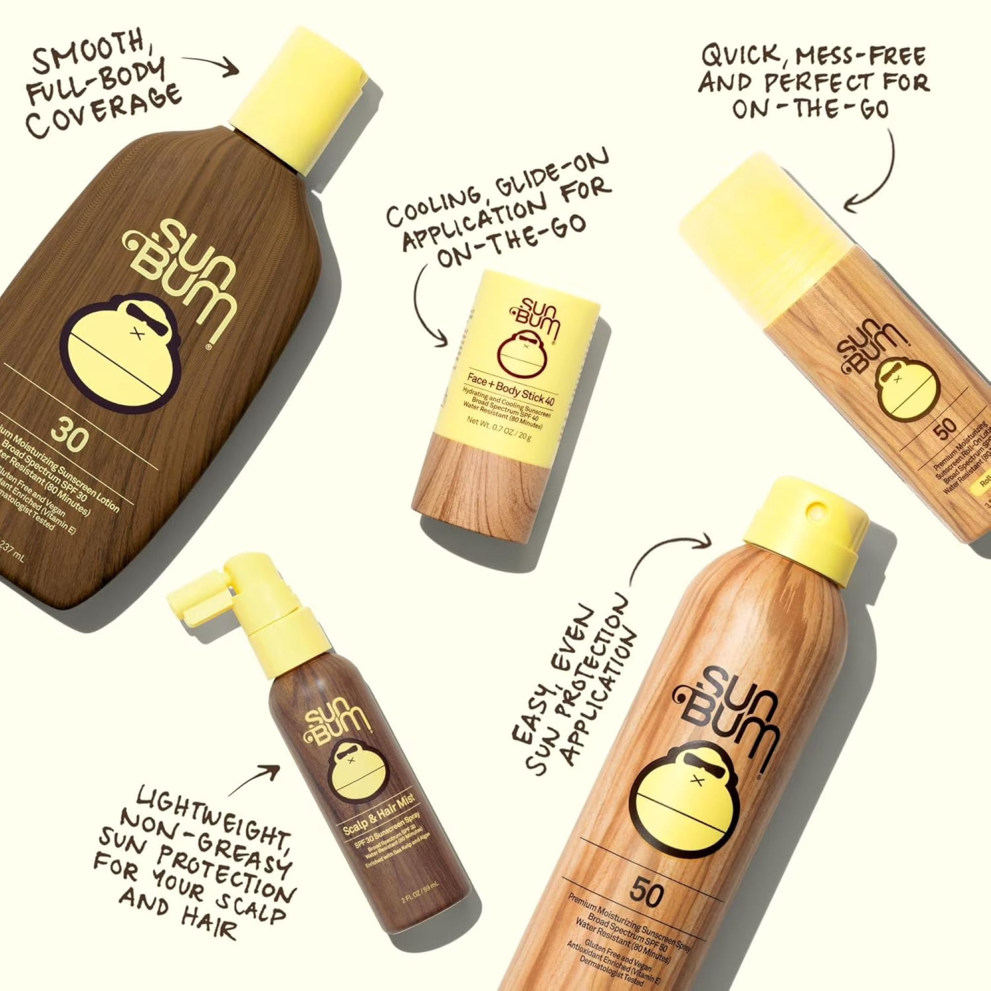 Sun Bum Premium Moisturizing Sunscreen Spray (SPF 50, 6 oz) haxd1