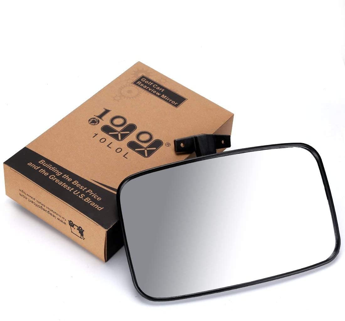 10L0L Golf Cart Rear View Mirror, Panoramic Interior Mirror for EZGO Club Car Yamaha (Black, 9 in x 5.5 in) 7ayur
