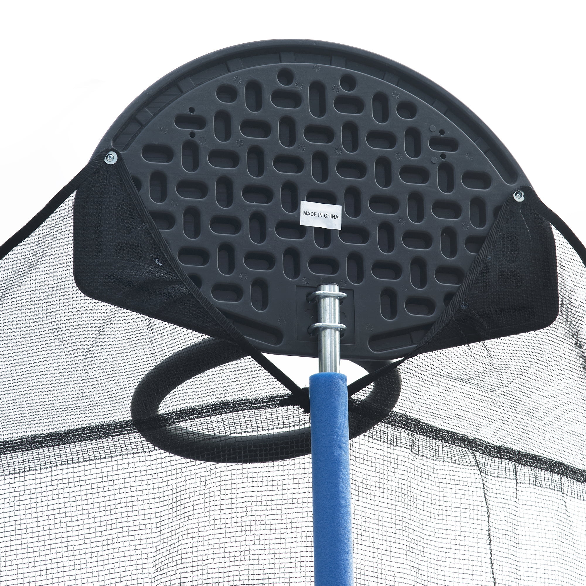 Leumius 14FT Trampoline with Basketball Hoop and Safety Enclosure (Blue, 14 ft) cwspq