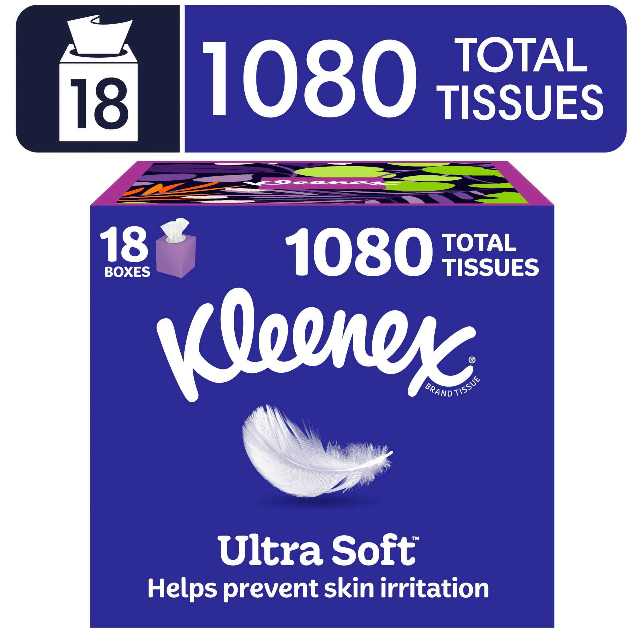 Kleenex Ultra Soft 3-Ply Facial Tissues (White, 60 Count) 416pj