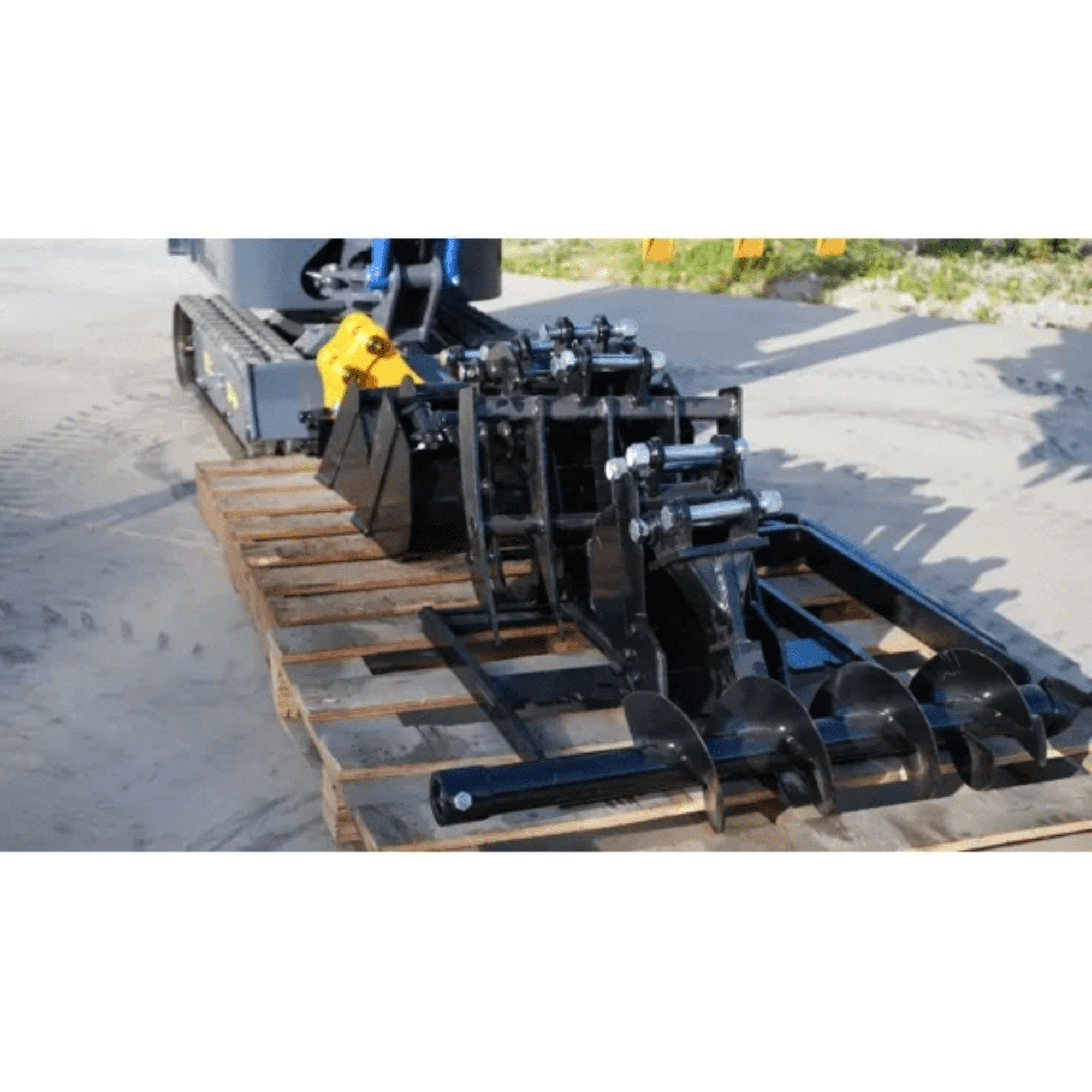 TYPHON TERROR XI Mini Excavator with 13 Attachments (Blue, 13.5hp) gmst4