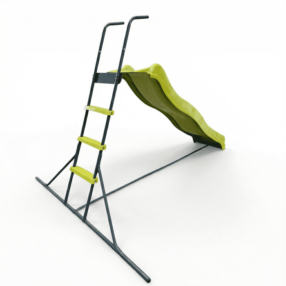 Cozynest Freestanding Kids Slide, Indoor and Outdoor Playground Equipment for Backyard (Green, 93.7 x 72.04 x 56.69 in) 5h4ur