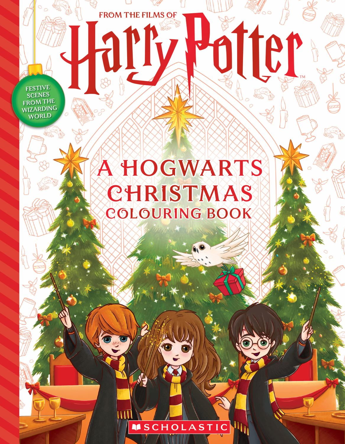 Scholastic A Hogwarts Christmas Official Harry Potter Coloring Book (96 Pages) 18q0n