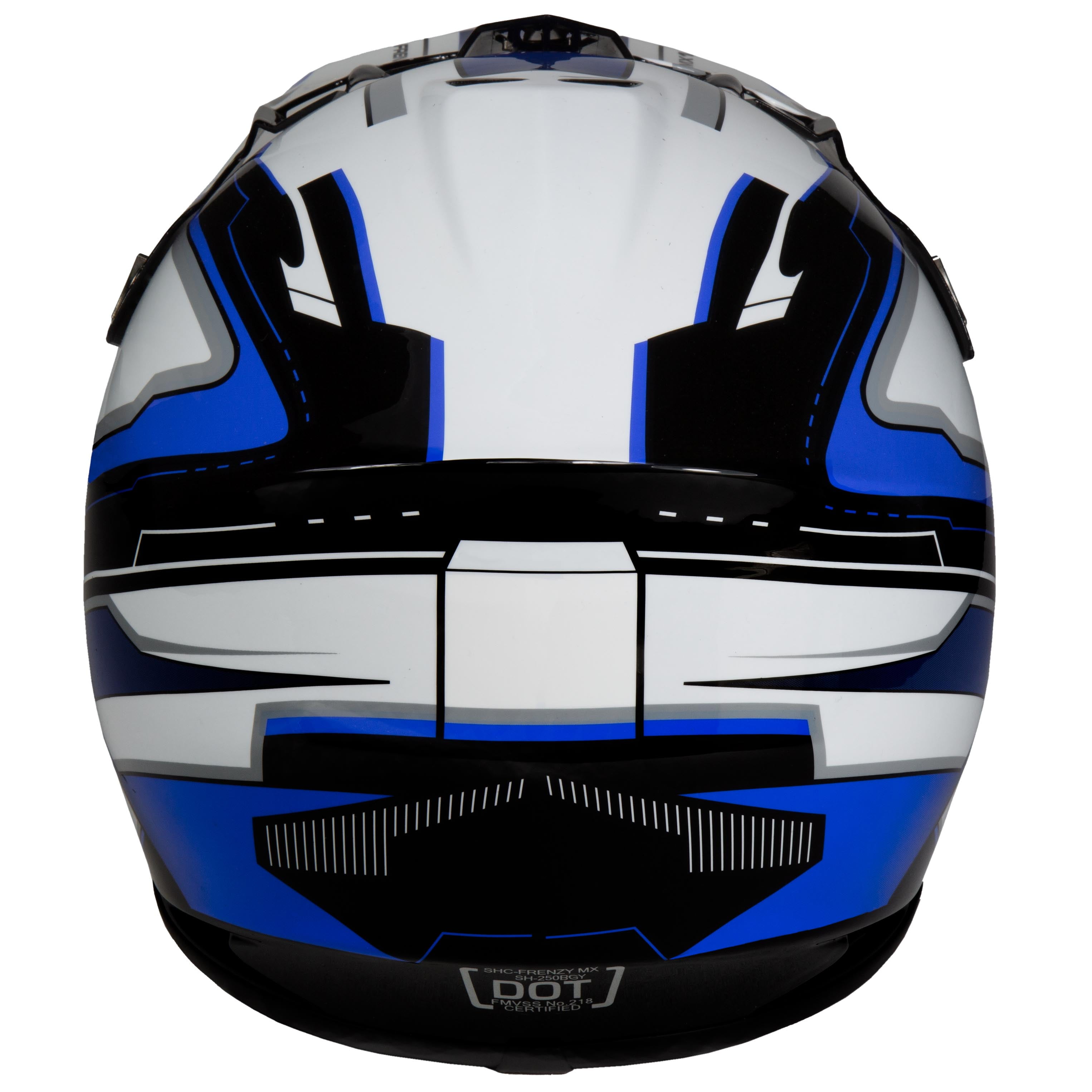 Fuel Helmets Youth Frenzy MX Off-Road ATV Helmet (Blue, Large) 6nekh