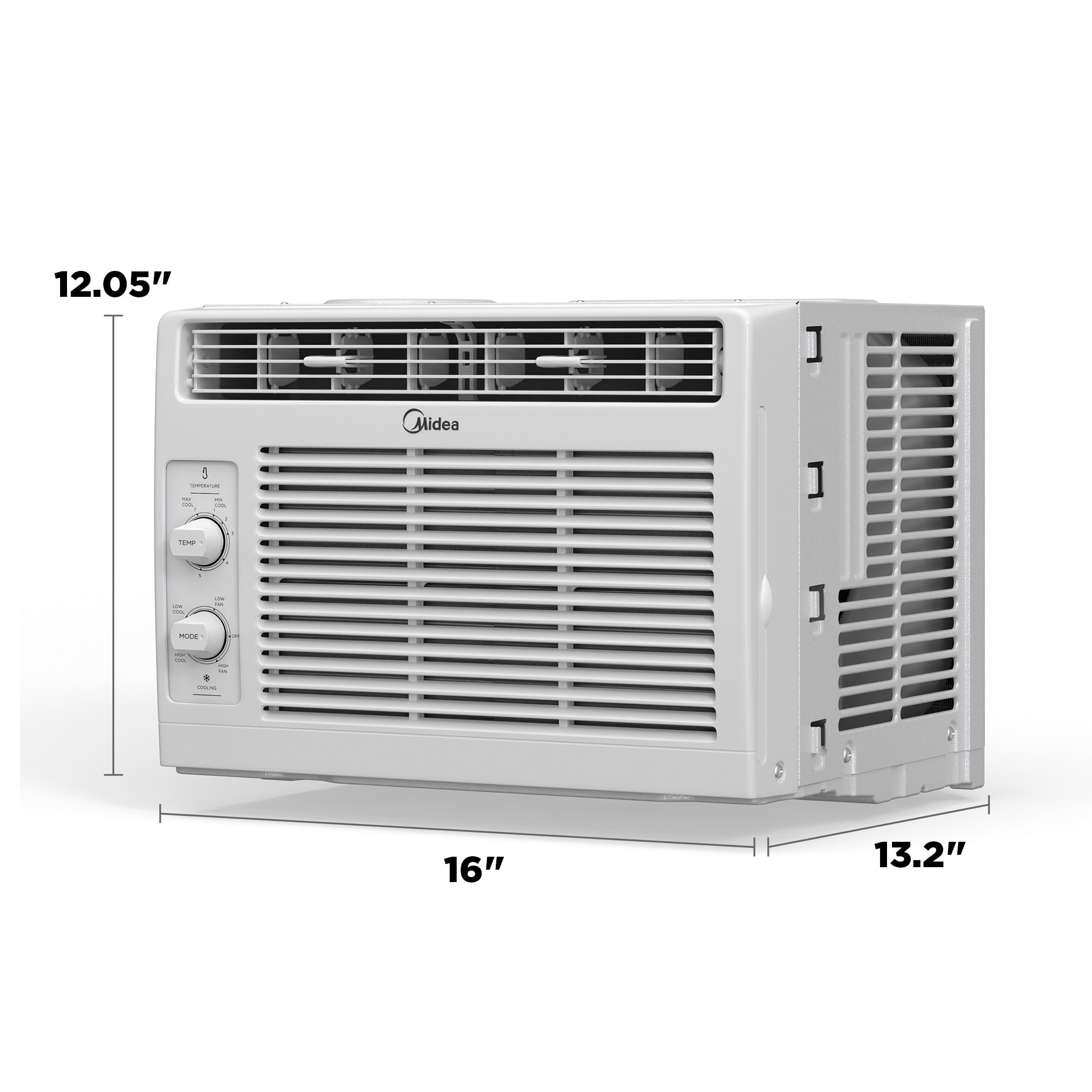 Midea 5,000 BTU Window Air Conditioner for Small Rooms (White, 150 sq ft) iooqr