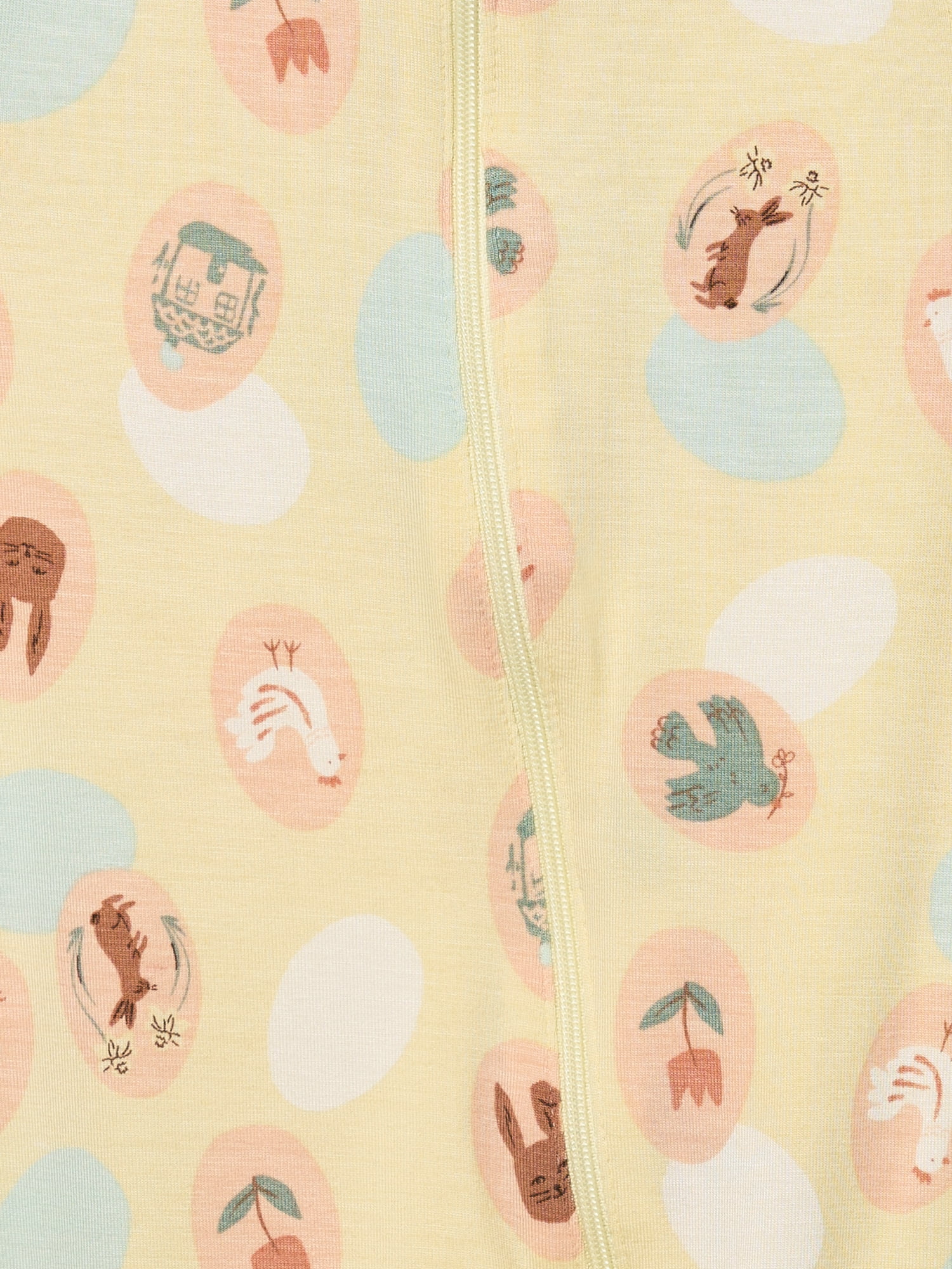Modern Moments by Gerber Baby Viscose Footed Pajamas Two-Way Zip Sleep 'N Play (Neutral, 6-9 Months) yax6j