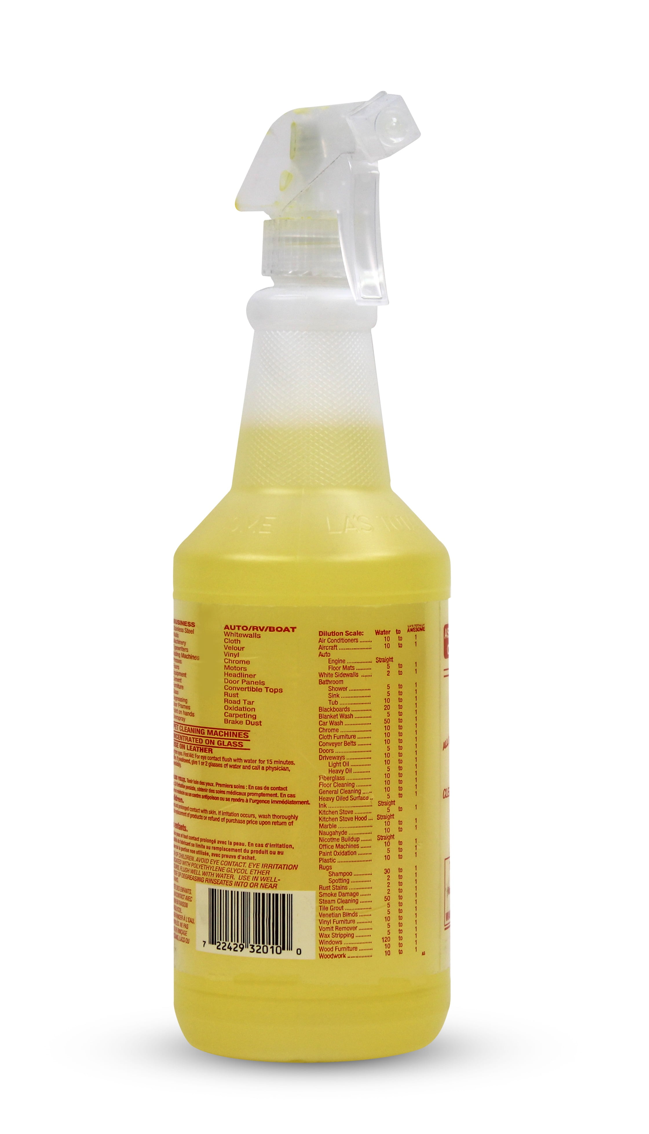 LA's Totally Awesome All Purpose Cleaner and Degreaser (Original, 32 fl oz) hqghs