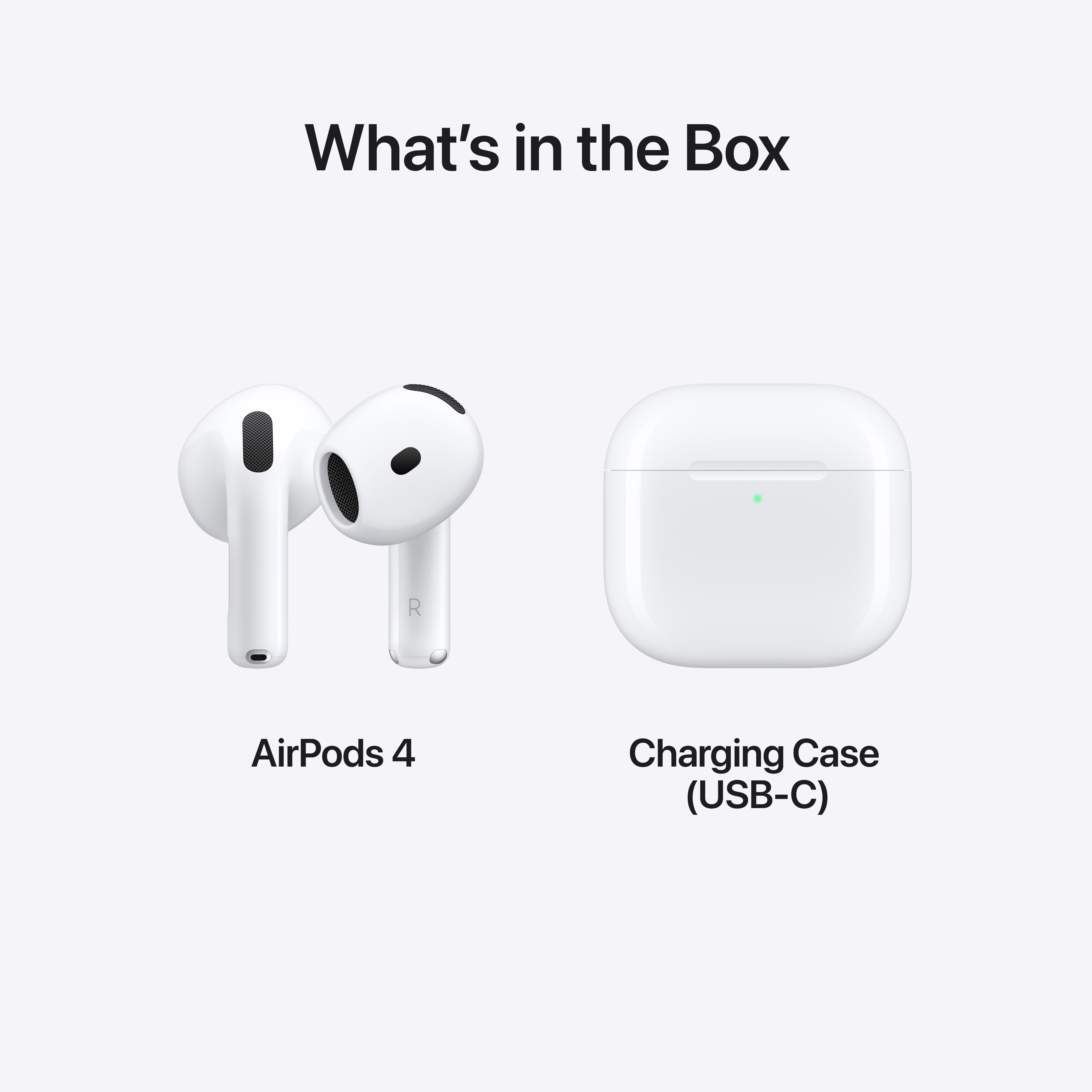 Apple AirPods 4 Wireless Earbuds with Active Noise Cancellation (White, 1 Pack) 8a6m5