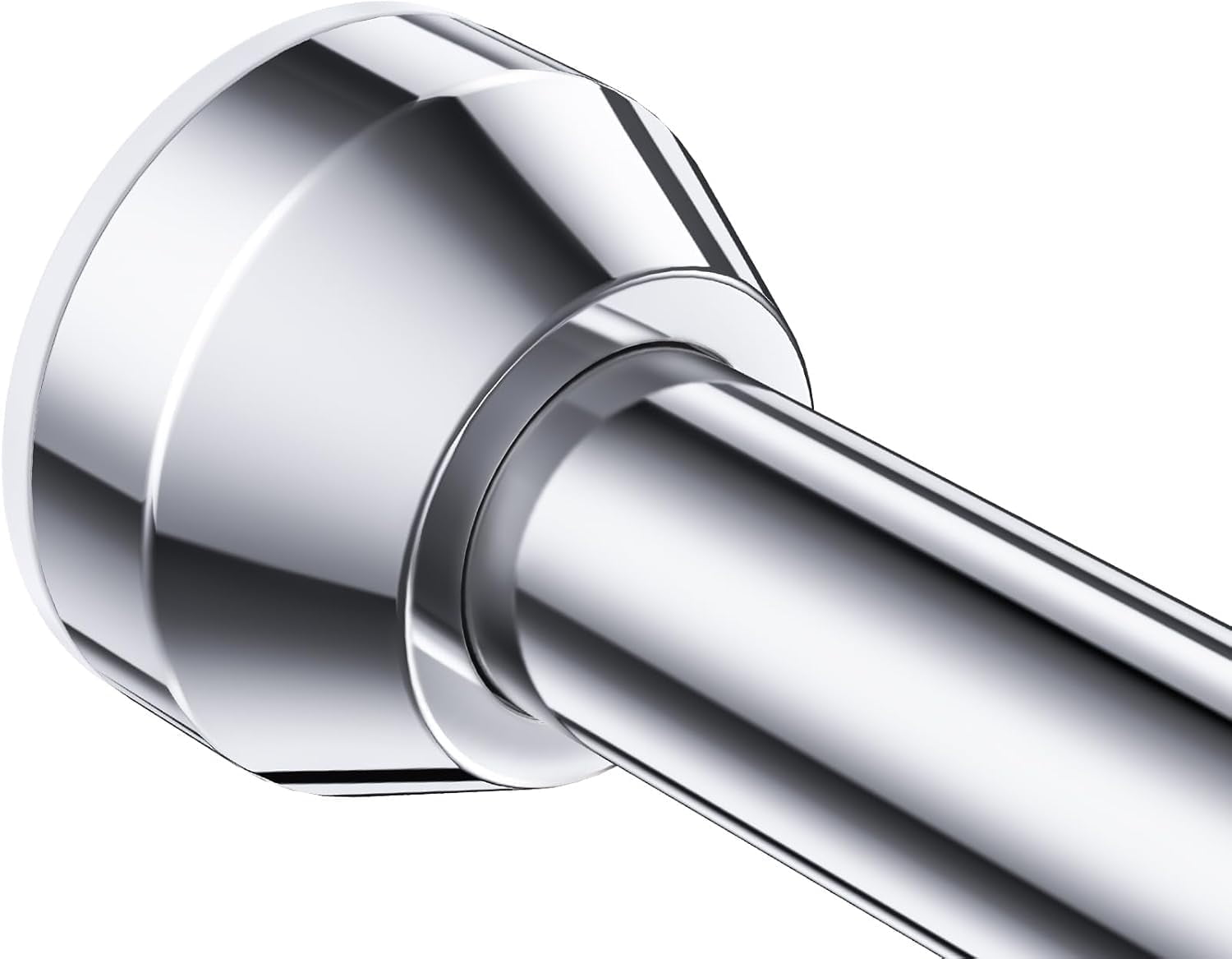 TITGIPE Adjustable Shower Curtain Rod, Stainless Steel Rust-Resistant Spring Tension Rod for Bathroom (Silver, 27-76 in) kb49g