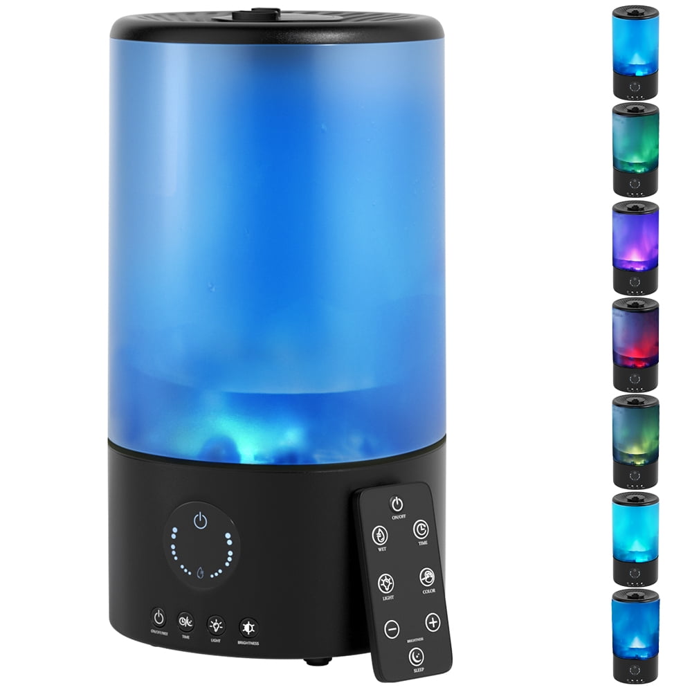 MotorGenic Cool Mist Humidifier for Bedroom and Nursery, Quiet Ultrasonic Air Humidifier with 360° Nozzle and LED Night Light (White, 0.85 gal) 5ztuq