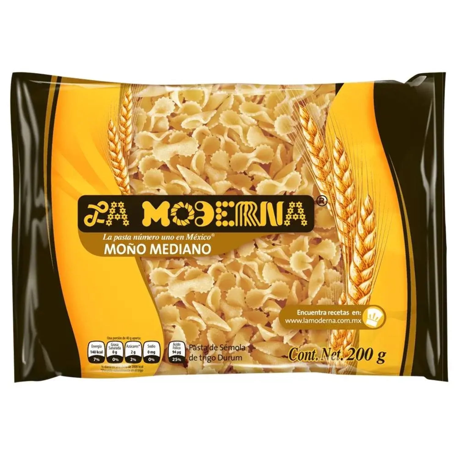La Moderna Bow Tie Pasta, Premium Durum Wheat Semolina (7.05 oz) sx2q3