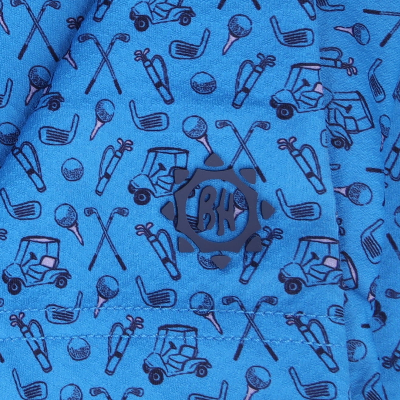 Ben Hogan Men's Golf Cart Print Polo Shirt (French Blue, XXL) 8gjwx