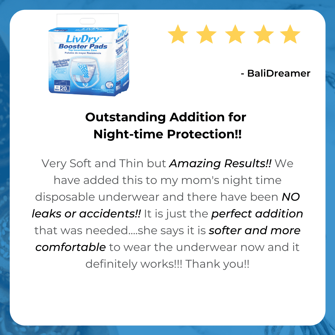 LivDry Unisex Incontinence Booster Pads, Extra Absorbent Disposable Passthrough Liners (160-Pack) o3sk6