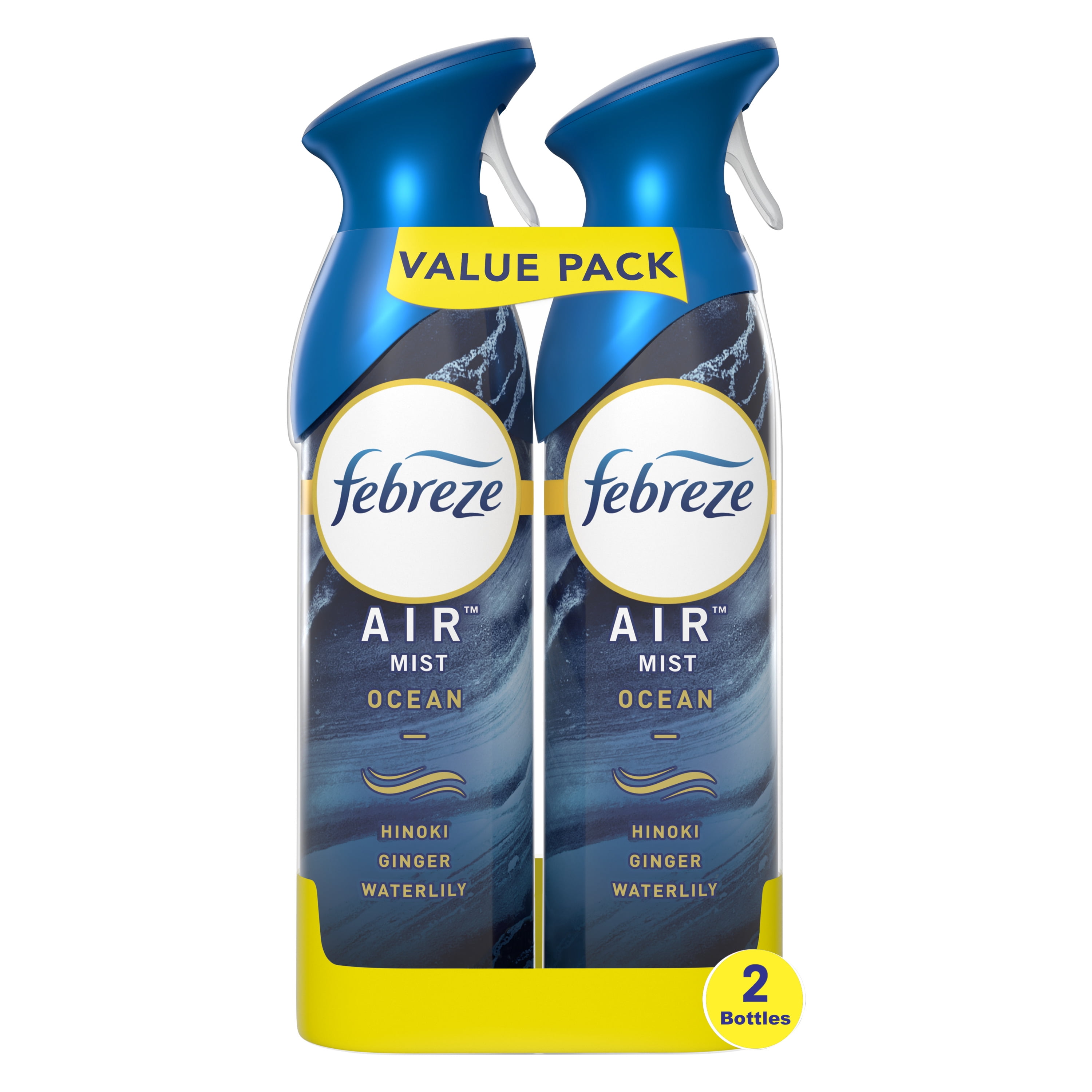 Febreze Air Freshener Room Spray, Odor-Fighting Mist, Ocean Scent (8.8 oz, 2 Count) 29rpw