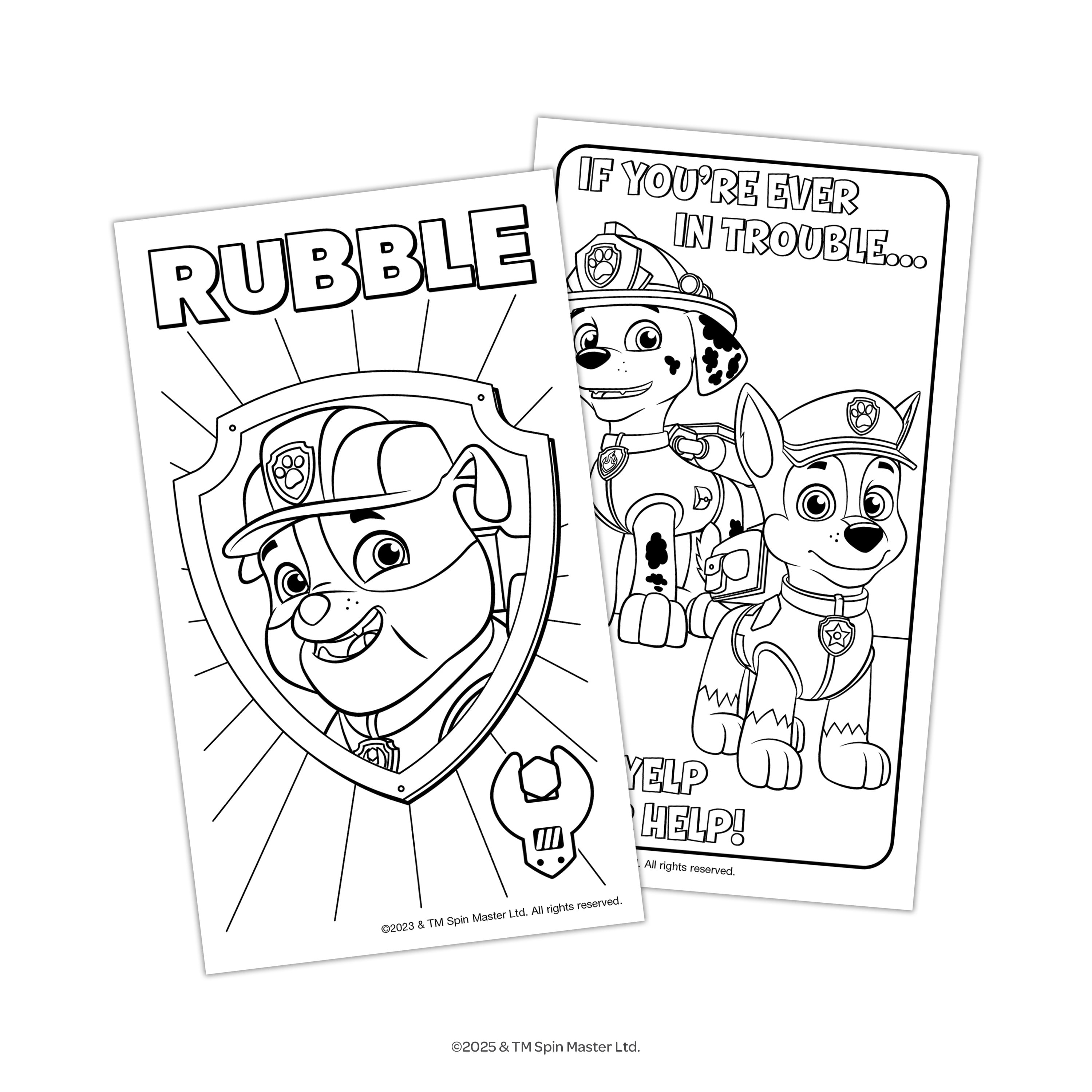 PAW Patrol Mini Coloring Activity Set with Crayons and Stickers (8 Pack, 3.5 in x 5.75 in) slecn