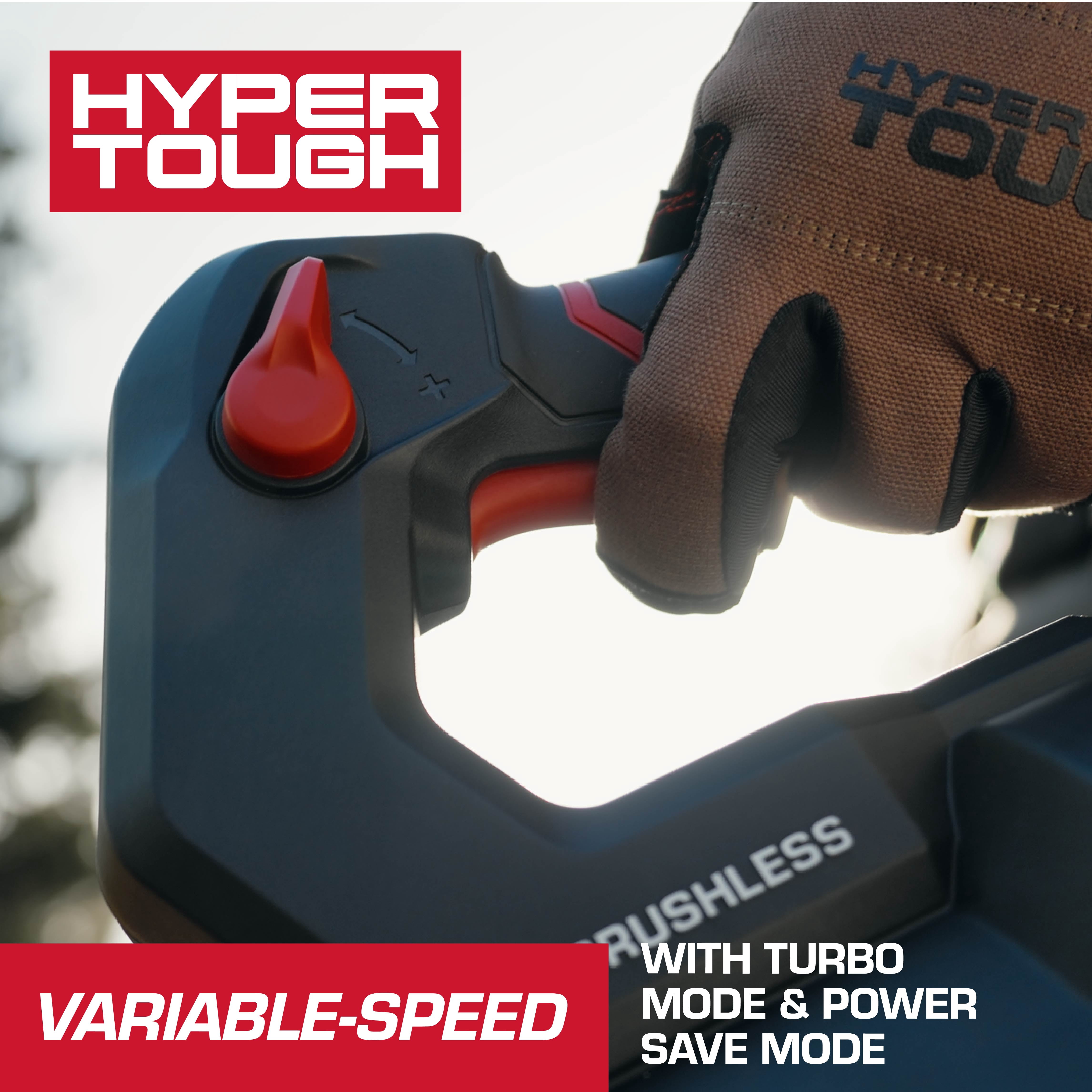 Hyper Tough 20V Brushless Cordless Leaf Blower with 4.0Ah Battery and Charger (460 CFM, 110 MPH) oo192