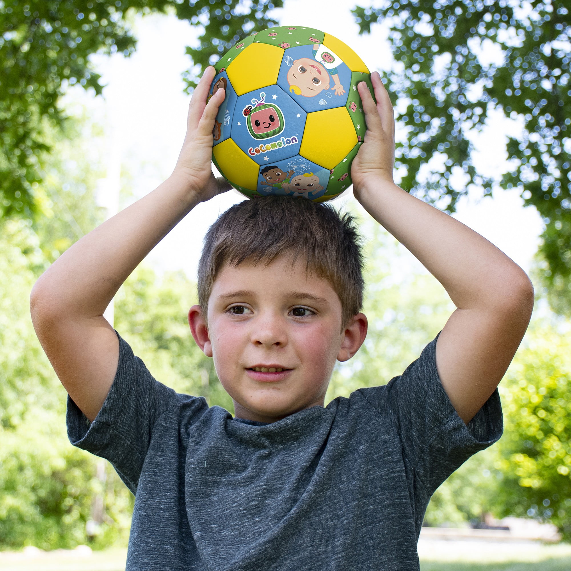 Hedstrom Cocomelon Jr. Soccer Ball Lightweight Durable PVC Sports Toy (Yellow, 7 in) 81hvr
