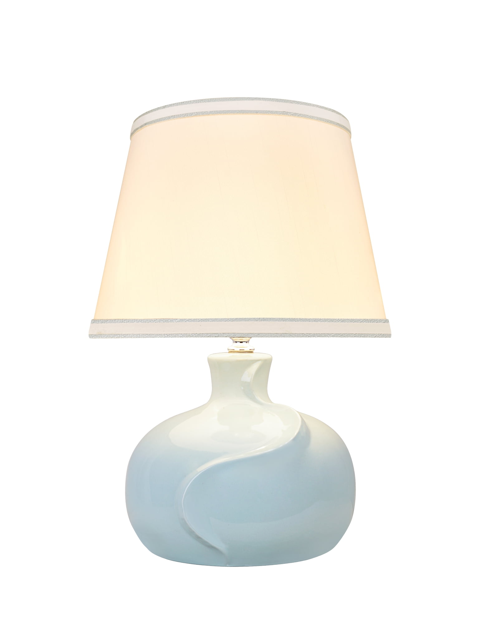 Aspen Creative Ceramic Table Lamp with Empire Shade (Mint, 14.5 in Height) 53j9h