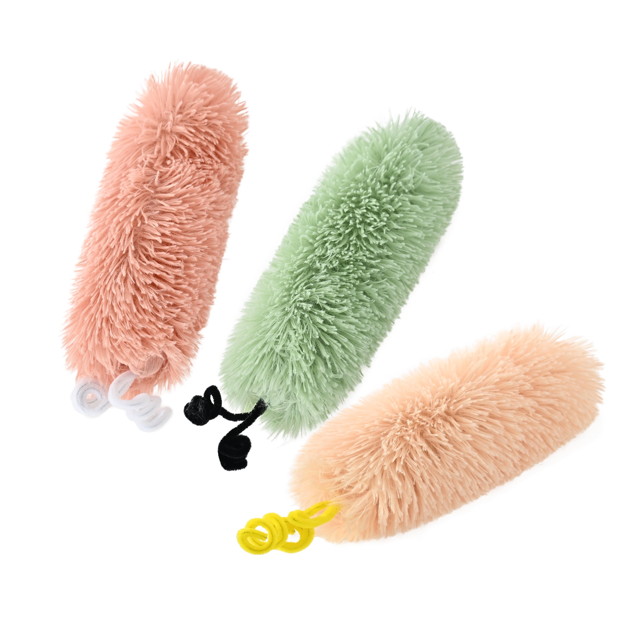 Max & Marlow Catnip Plush Pillow Cat Toys with Crinkle Paper, Interactive Kicker Toys for Indoor Cats (Multi-Color, 3 Pack) t8i93