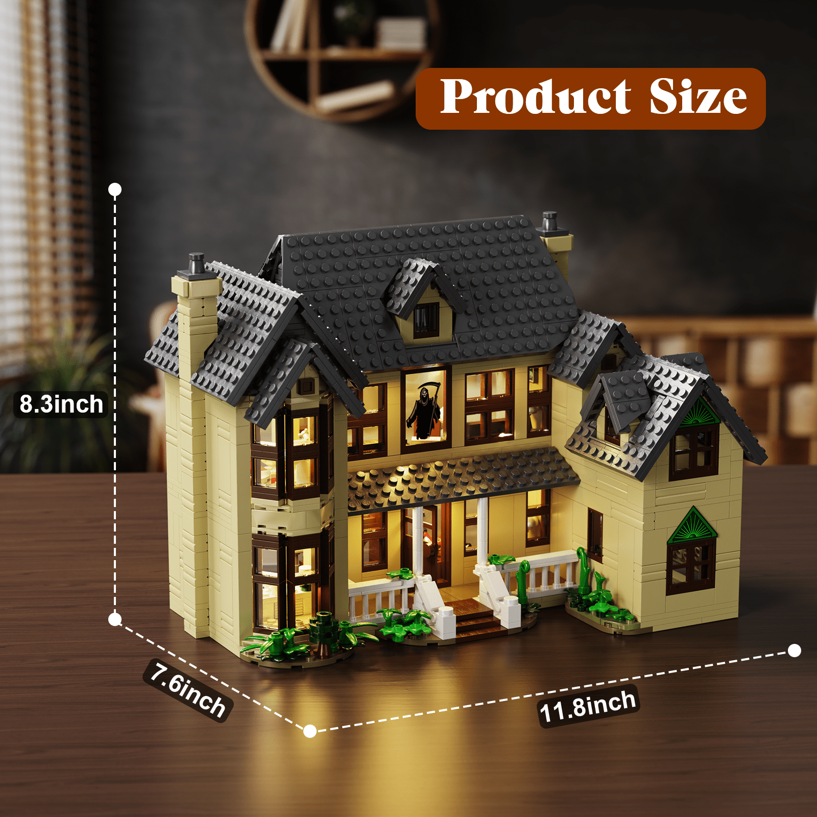 BuildingBoat Ghostface Haunted Mansion Building Block Set (1275 Pieces) nlpid
