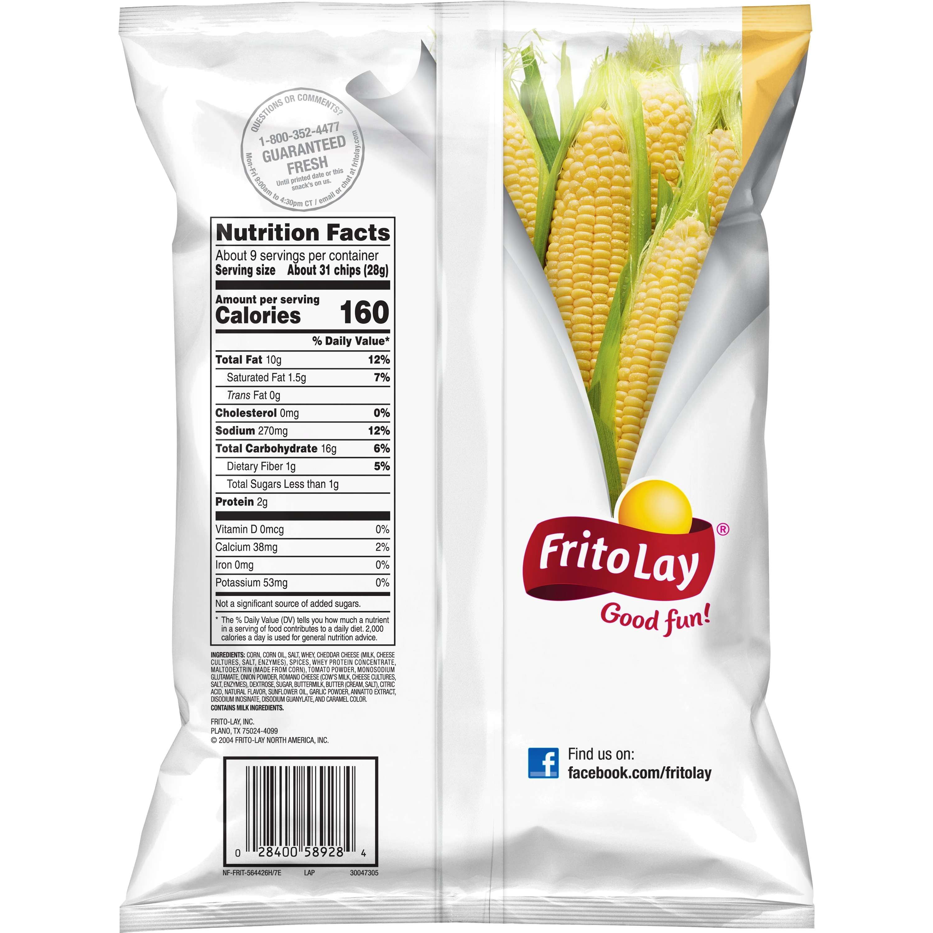 Fritos Chili Cheese Flavored Corn Chips (9.25 oz) pk783