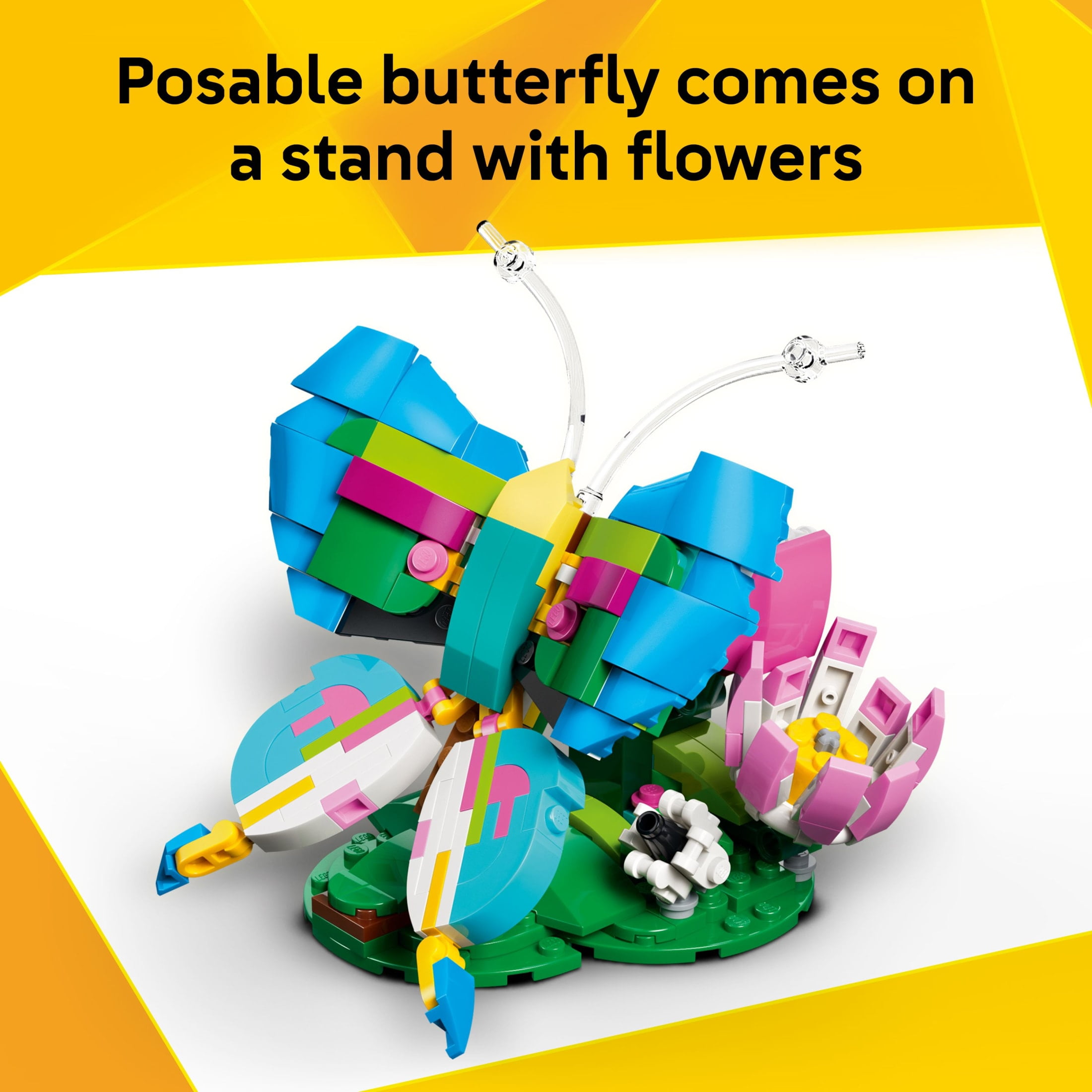 LEGO Creator 3-in-1 Wild Animals Building Set, Hummingbird, Butterfly, or Tropical Fish Model (312 Pieces) 7j0d5