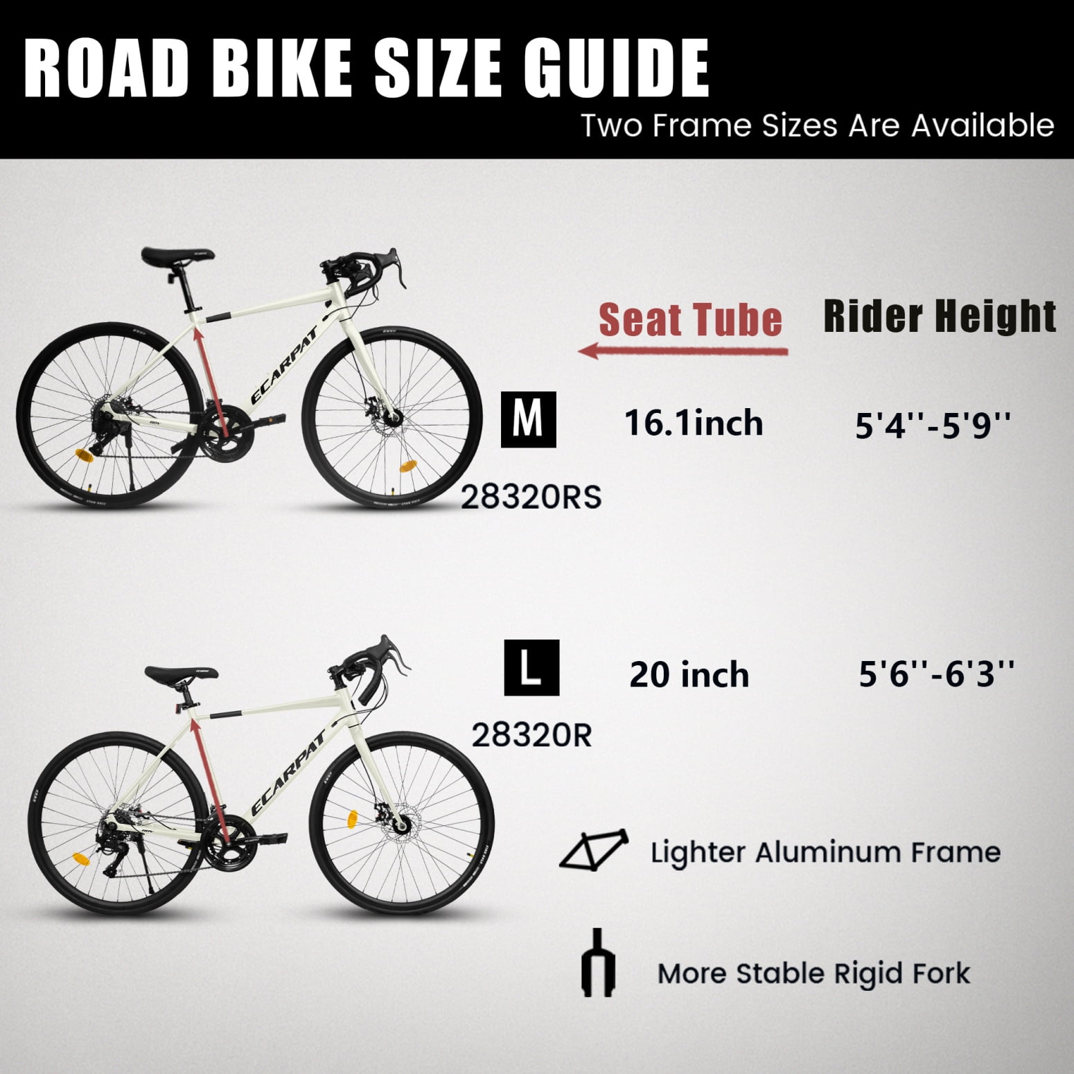 Voqoomkl 16-Speed Aluminum Road Bike, Lightweight Hybrid Commuter Bicycle with Disc Brakes (Cream, 700C) wq8jm