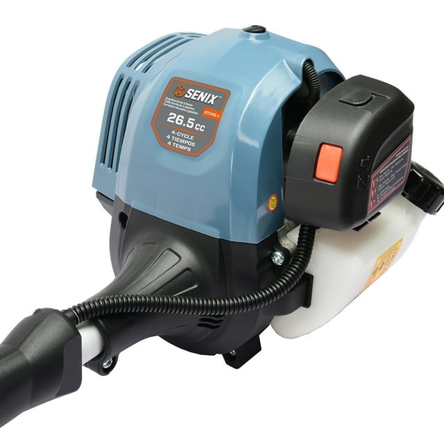 Senix 26.5cc 4-Cycle Gas String Trimmer, 17.7 in Cutting Width, Curved Shaft Weed Eater (11.3 lb) xmgv6