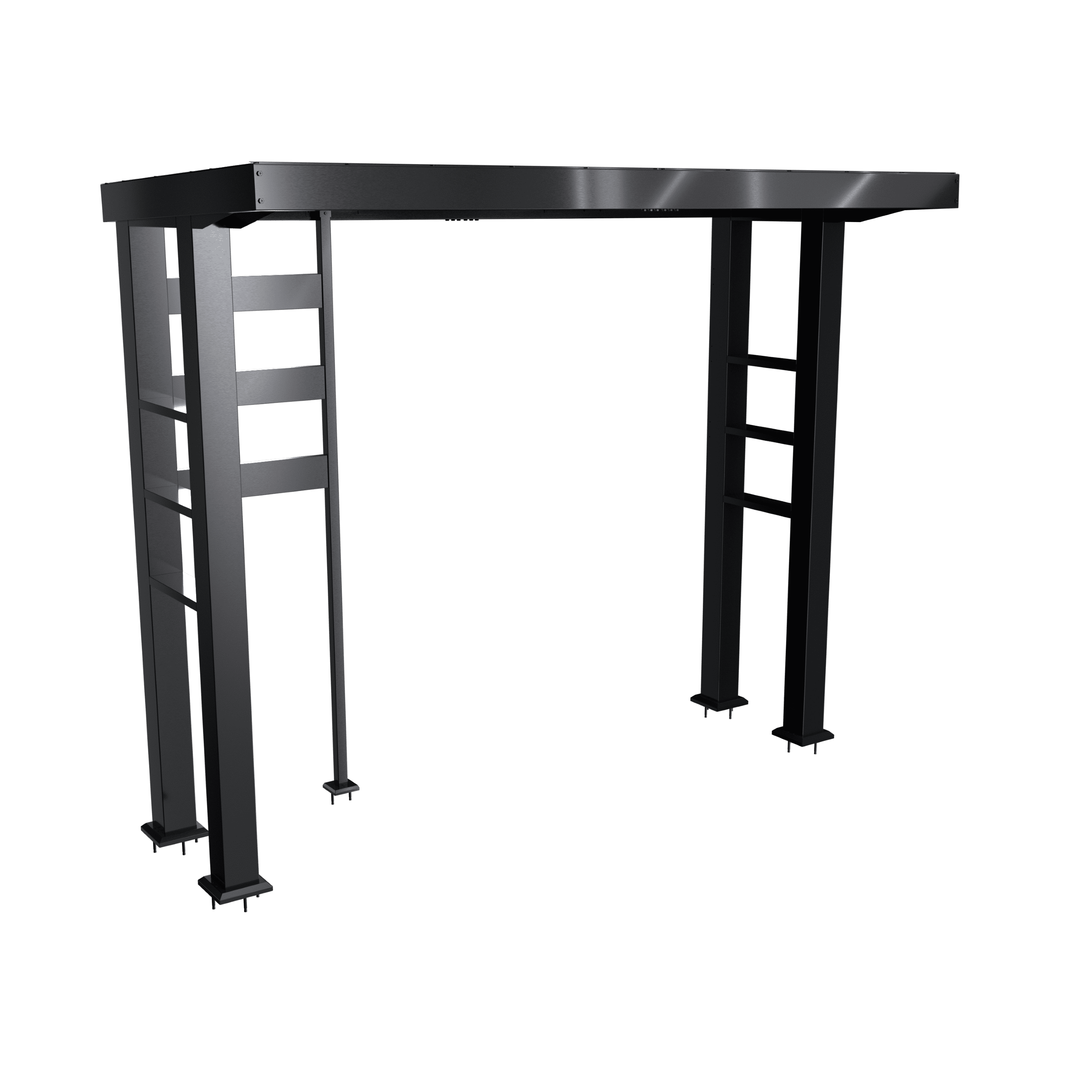 HomeMindful 110-inch Outdoor Kitchen Island with 4-Burner Gas Grill, Wine Cooler, and Granite Countertops (Black, 110 in) 1paas