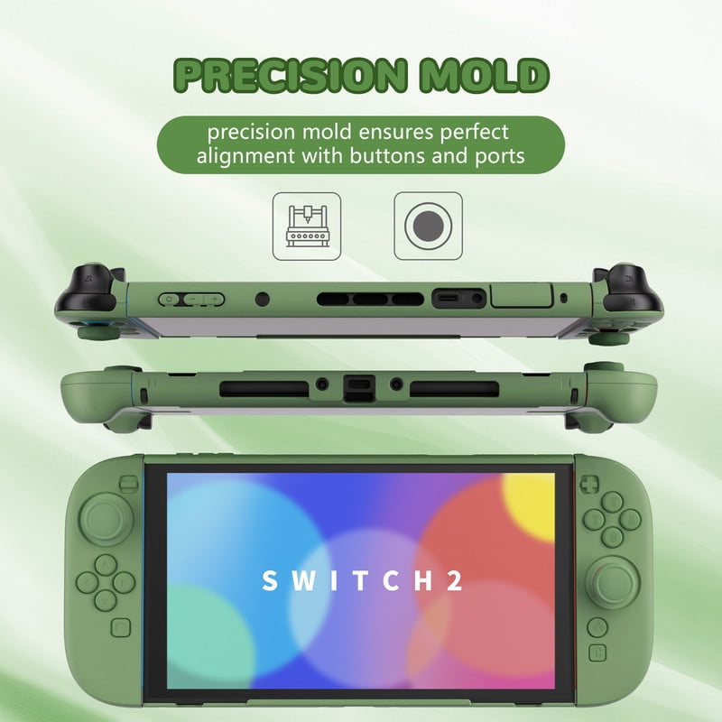 PlayVital Hard Shell Case for Nintendo Switch 2 (Matcha Green, 1 Pack) tzznp