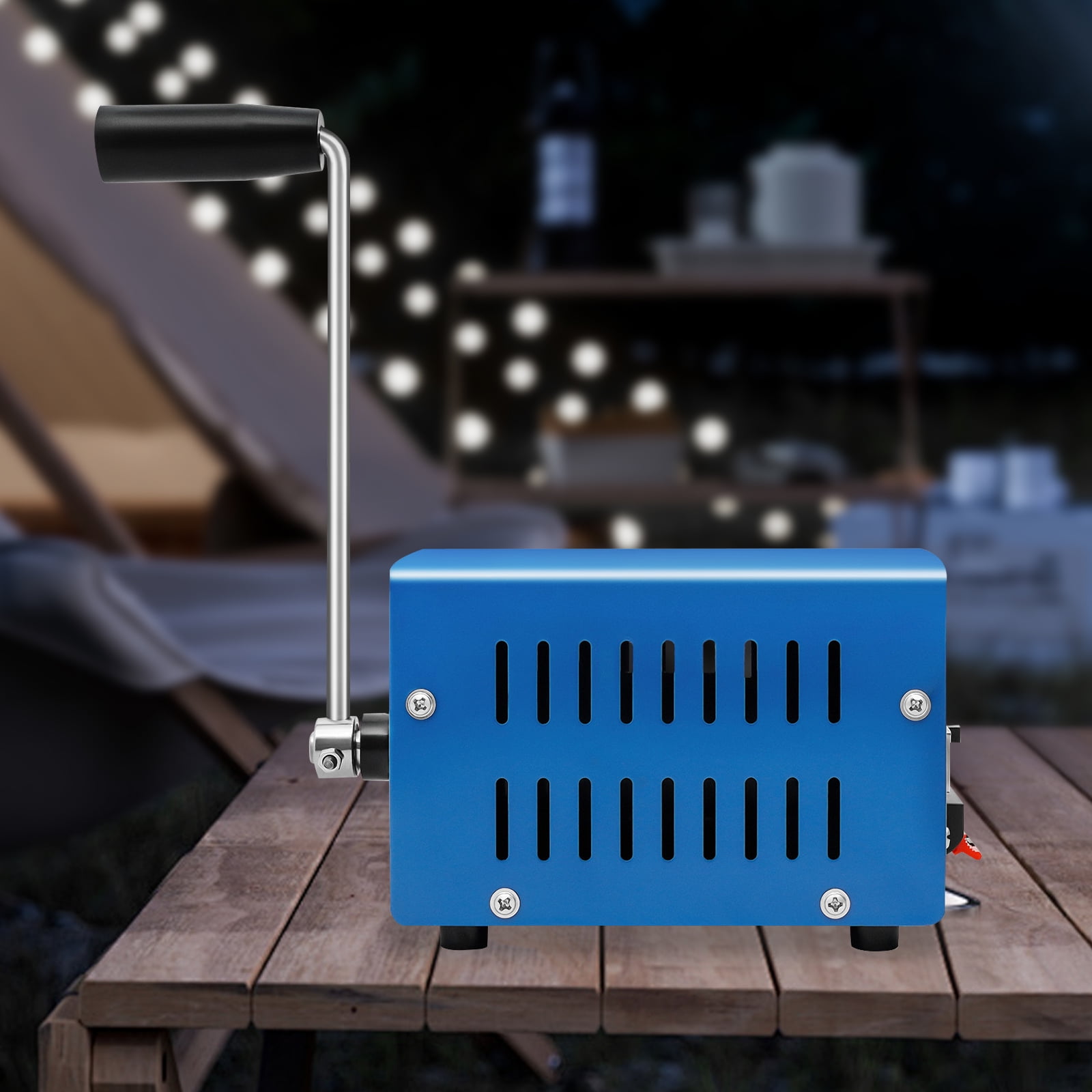 Peakora Hand Crank Generator 20W Portable Manual Power Supply for Emergency Camping (5 in x 3.39 in x 3.46 in) nl8z2
