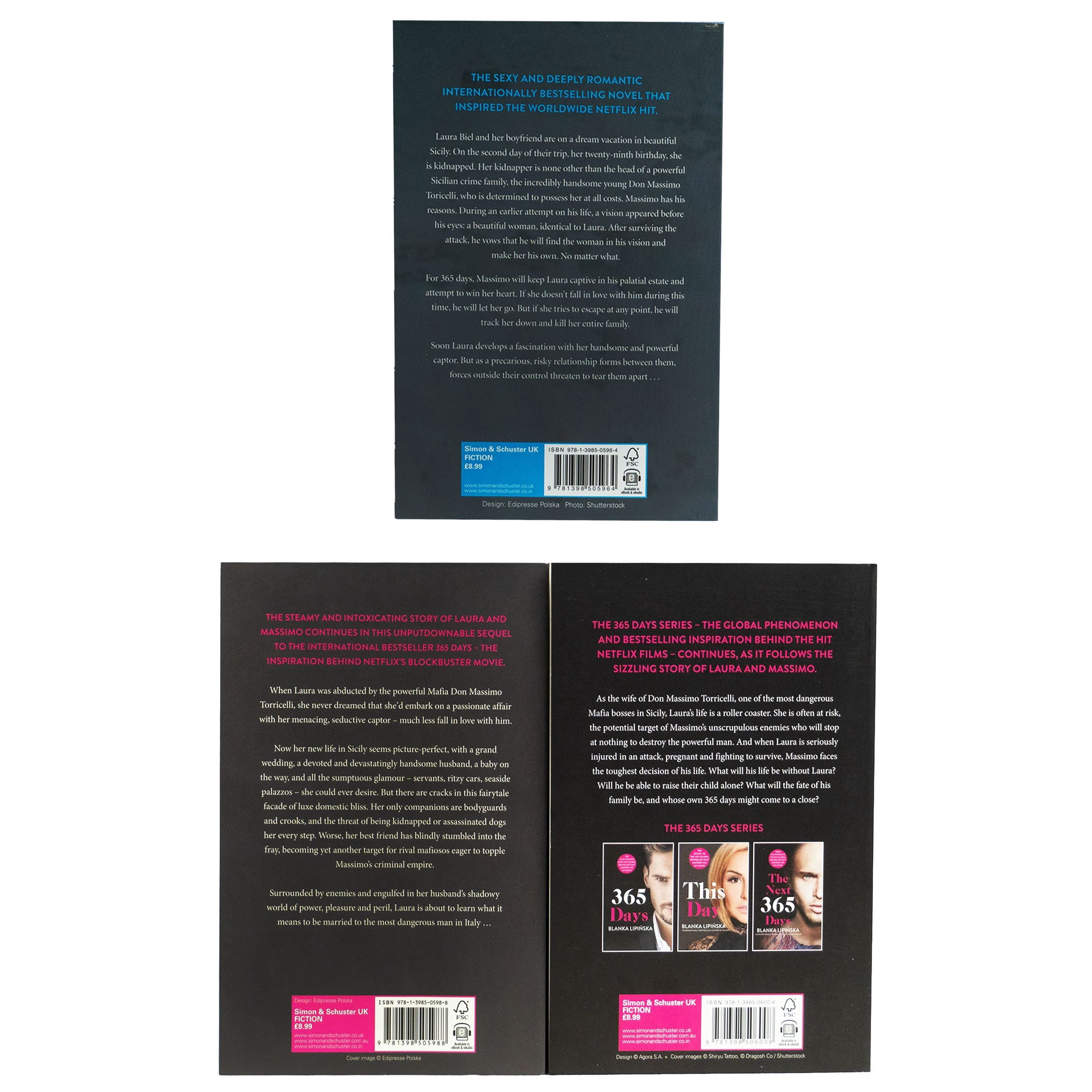 Simon & Schuster 365 Days Series by Blanka Lipinska 3-Book Paperback Set (3 Books) xw5ov