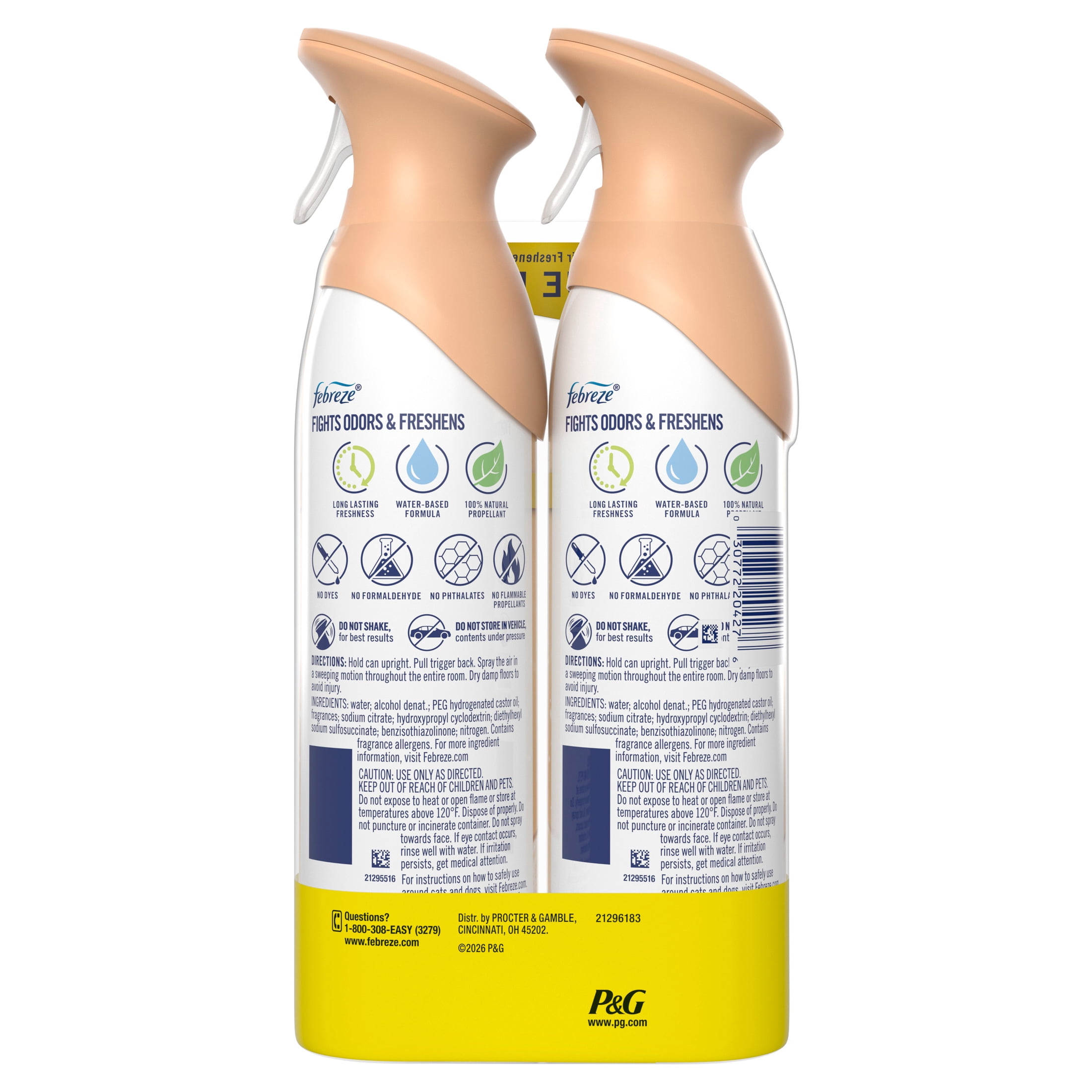 Febreze Air Freshener Spray, Soothe & Restore, Odor Eliminator (8.1 oz, 2 Count) oxczp