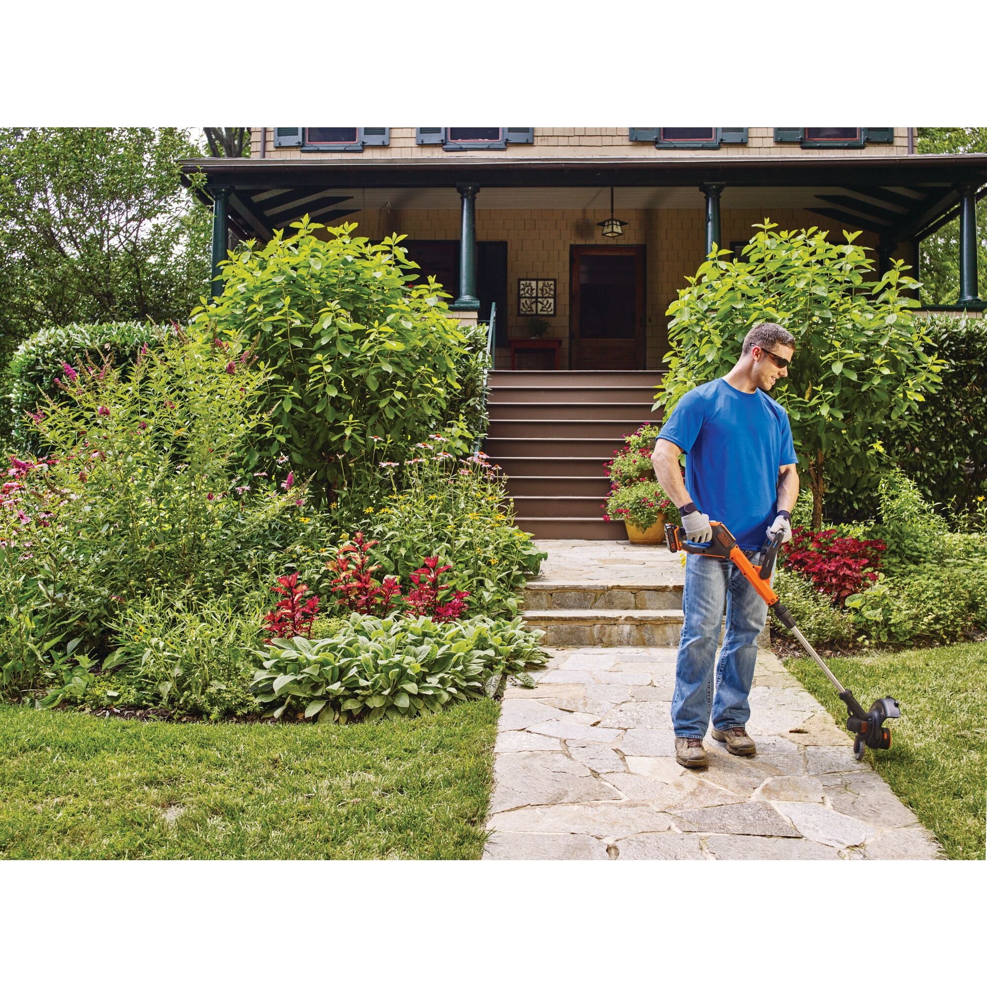 BLACK+DECKER 20V MAX Cordless String Trimmer and Edger Kit (Black, 12 in) iptol