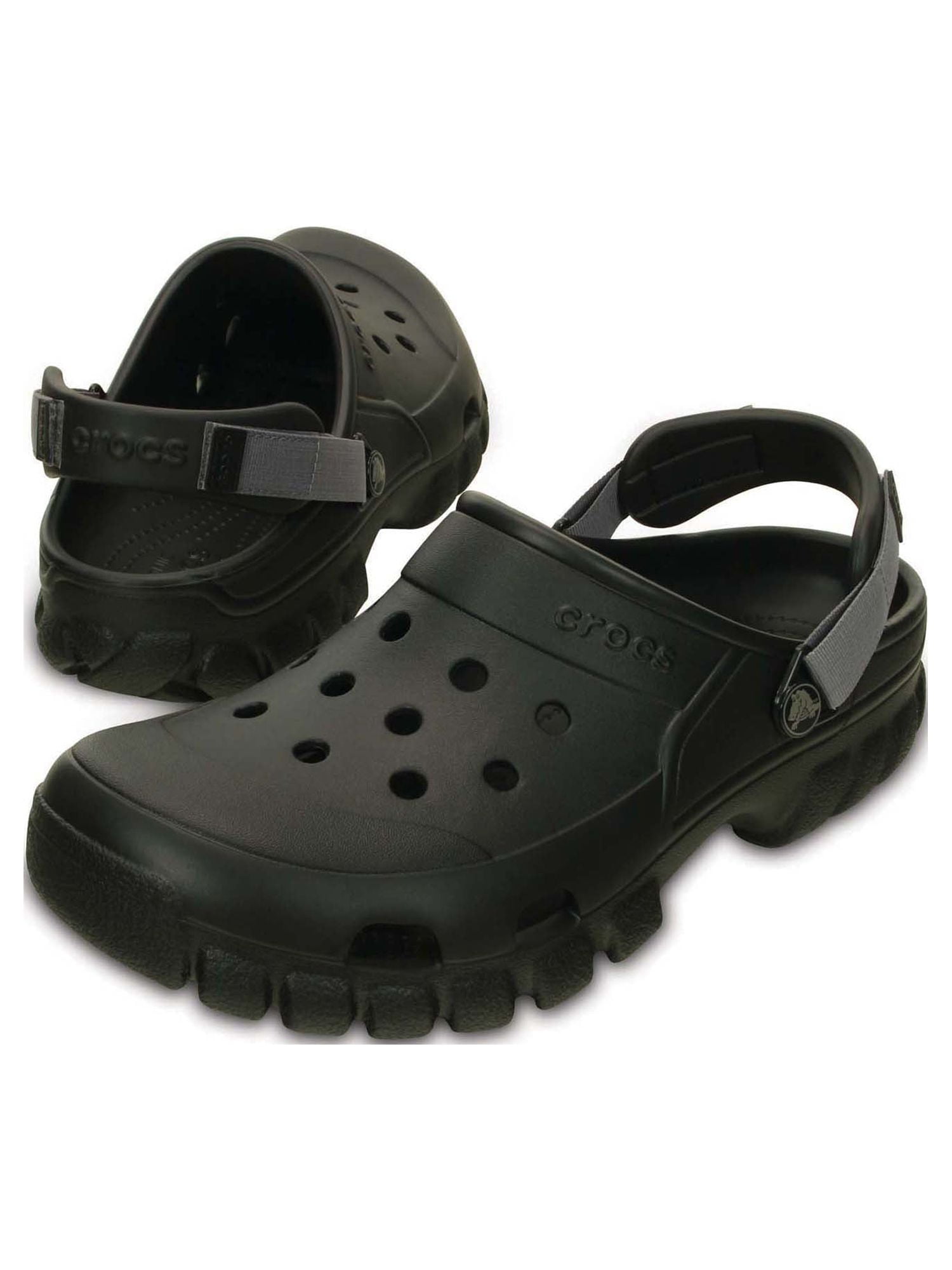 Crocs Offroad Sport Clogs Lightweight Durable Outdoor Footwear (Black, 10 US Men / 12 US Women) bdyct