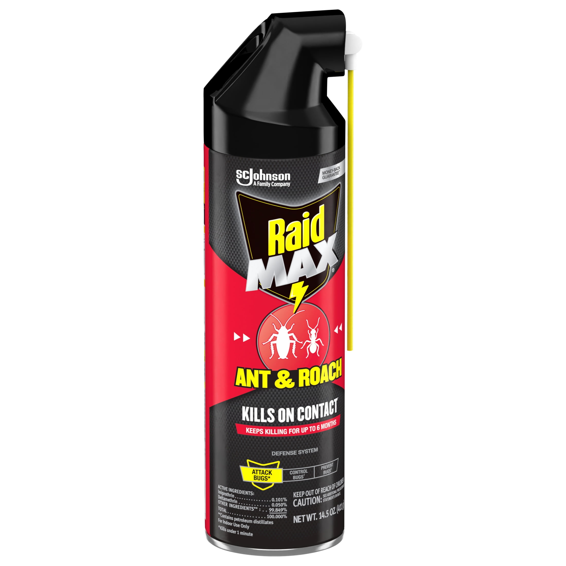 Raid MAX Indoor Ant and Roach Insecticide Spray (14.5 oz) 2ohkp