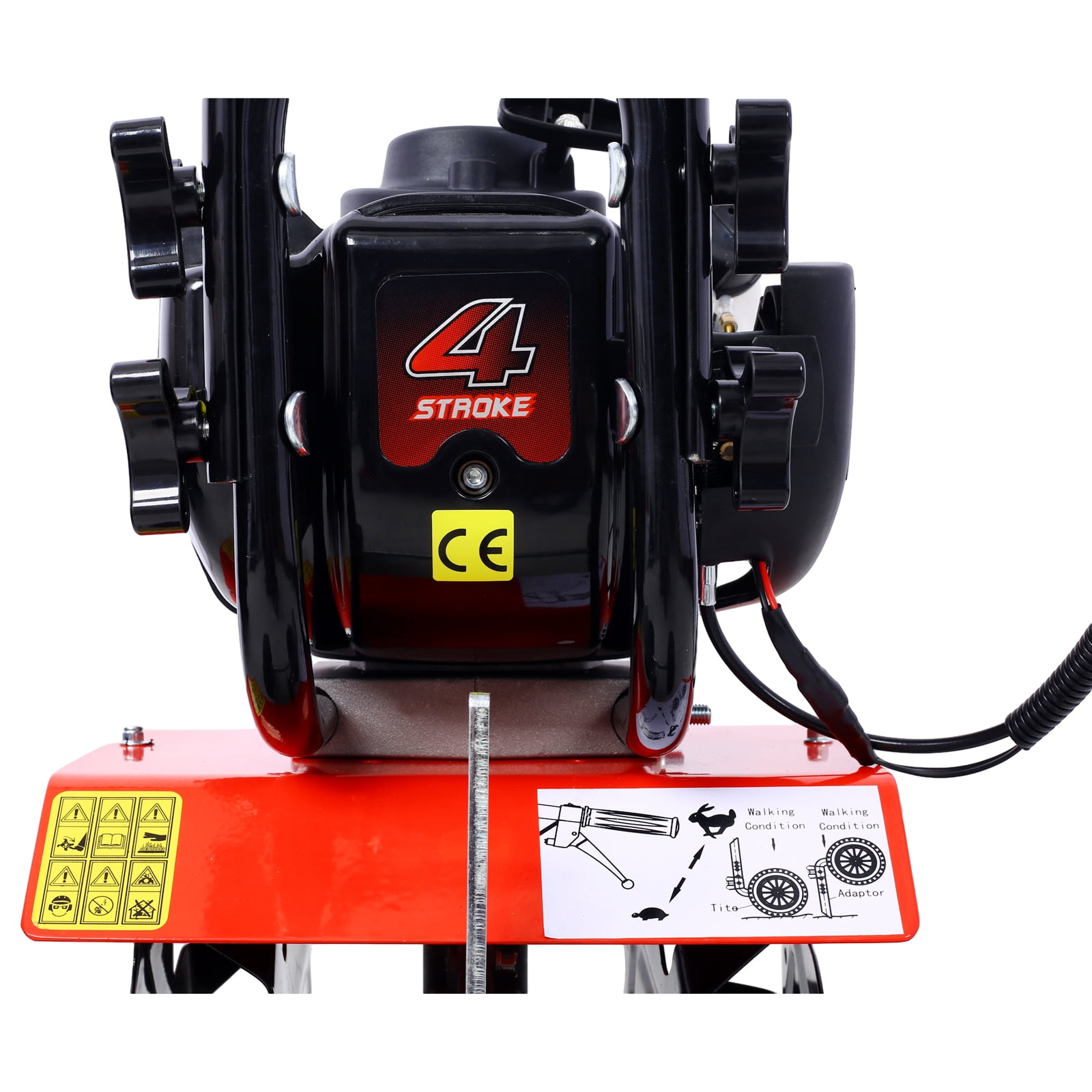 Olurrisa Mini Tiller Cultivator, 37.7cc 4-Stroke Engine, Heavy-Duty Gear Drive Transmission (1 Unit) 6gvbx