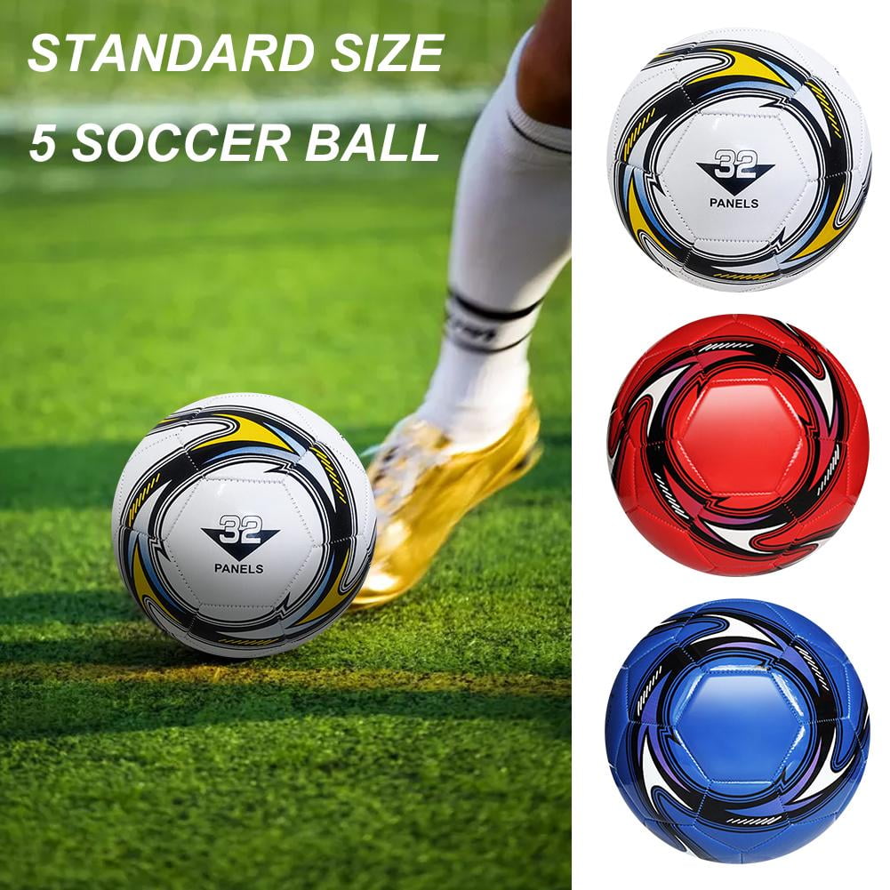 EKIDAZB Standard Size 5 Soccer Ball, Wear-Resistant Campus Football for Training and Match Play (Blue, 8.5 in) s2c9m