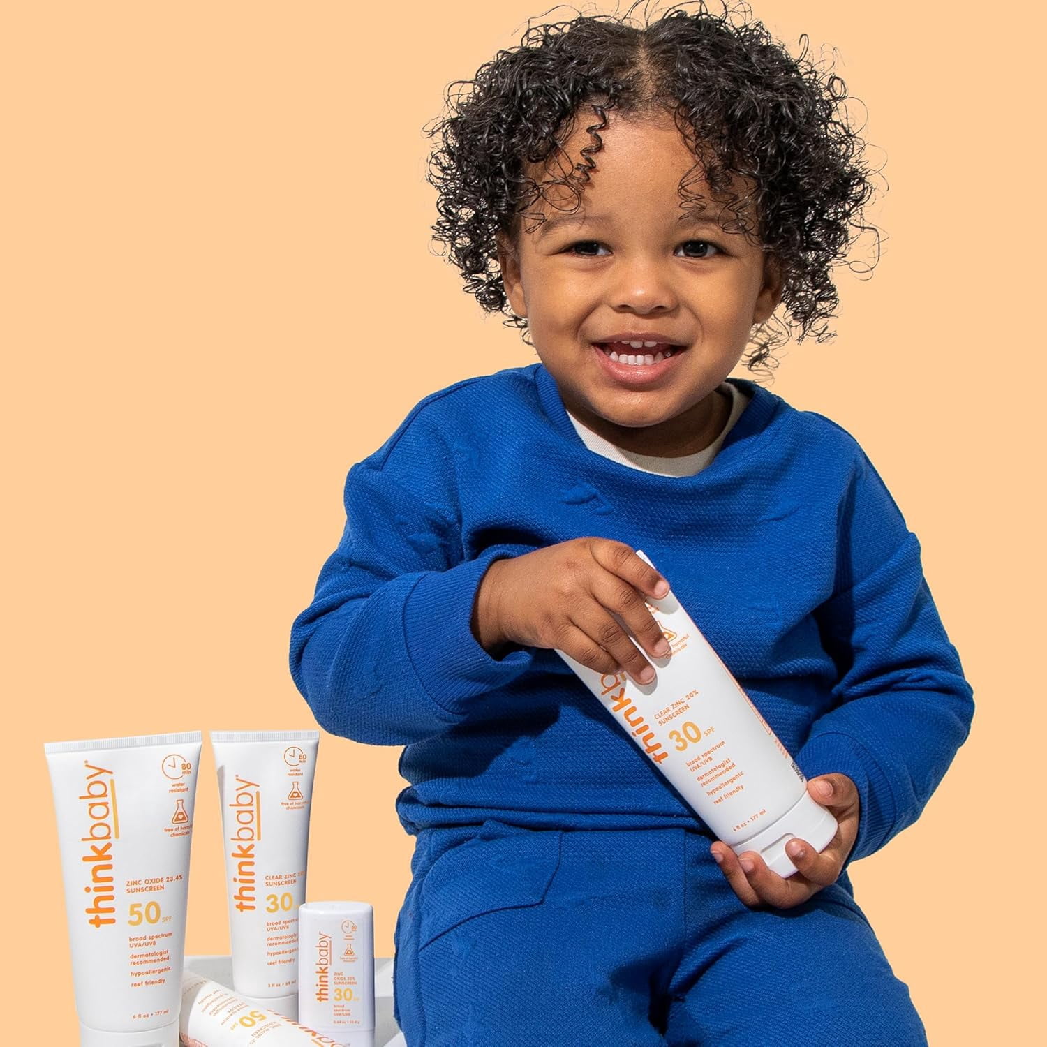 Thinkbaby Mineral Sunscreen SPF 30 Broad Spectrum UVA/UVB Protection (Clear, 6 fl oz) xpc59