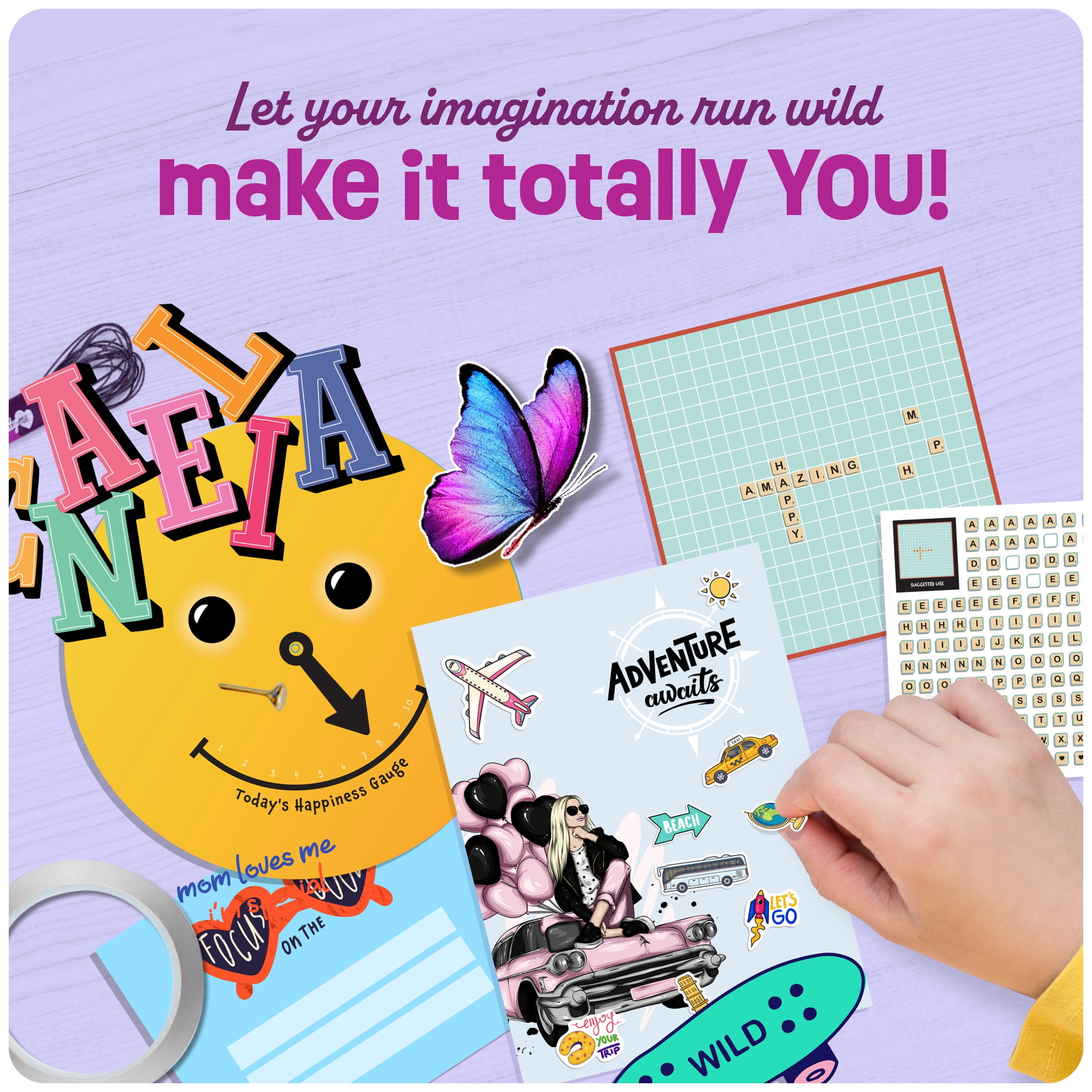 Pretty M Wall Collage Craft Kit for Teen Girls DIY Art Project (1000+ Pieces) fh5q4