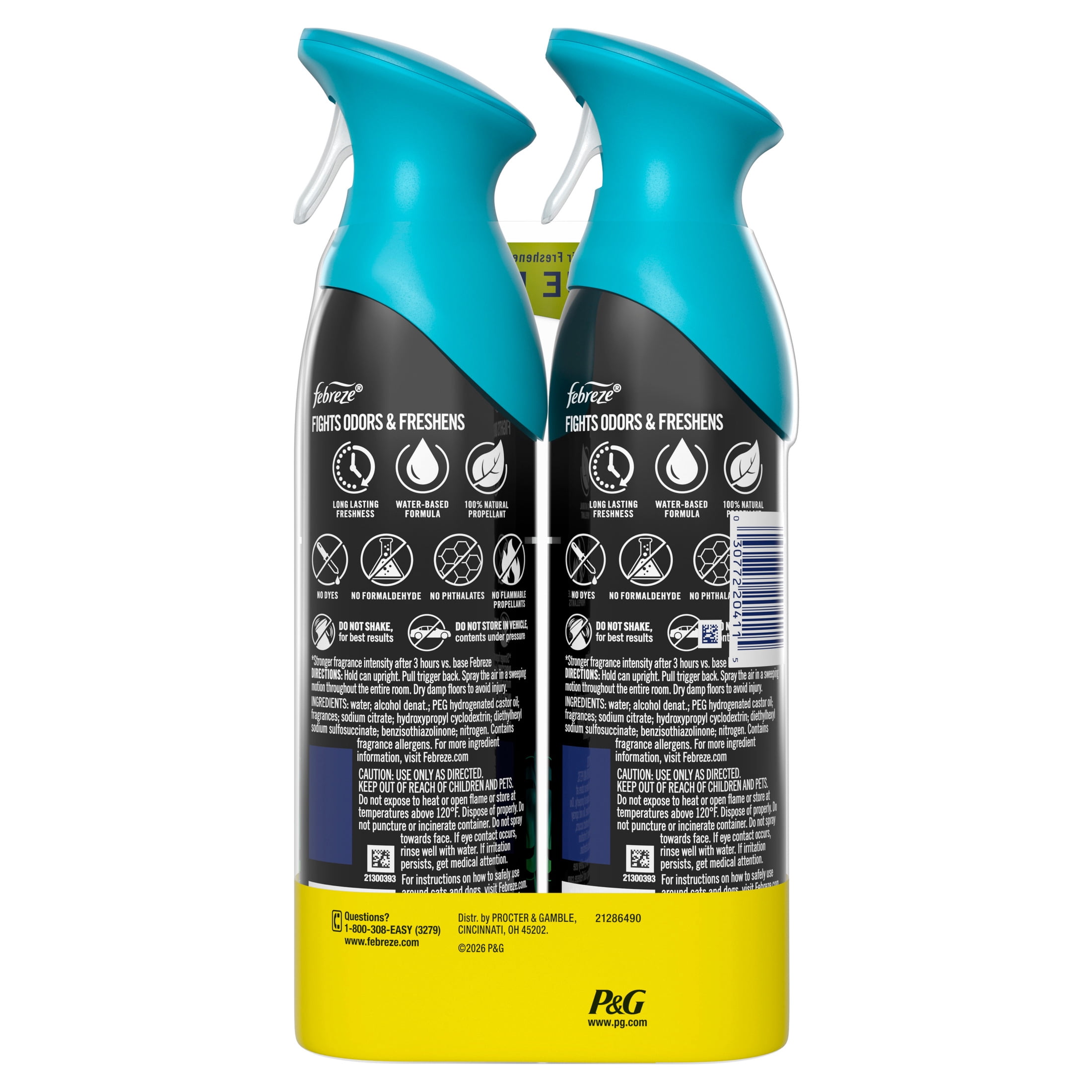 Febreze Air Mist Air Freshener Spray, Unstopables Fresh Scent (Fresh, 2 Pack, 8.1 oz) j8ajq