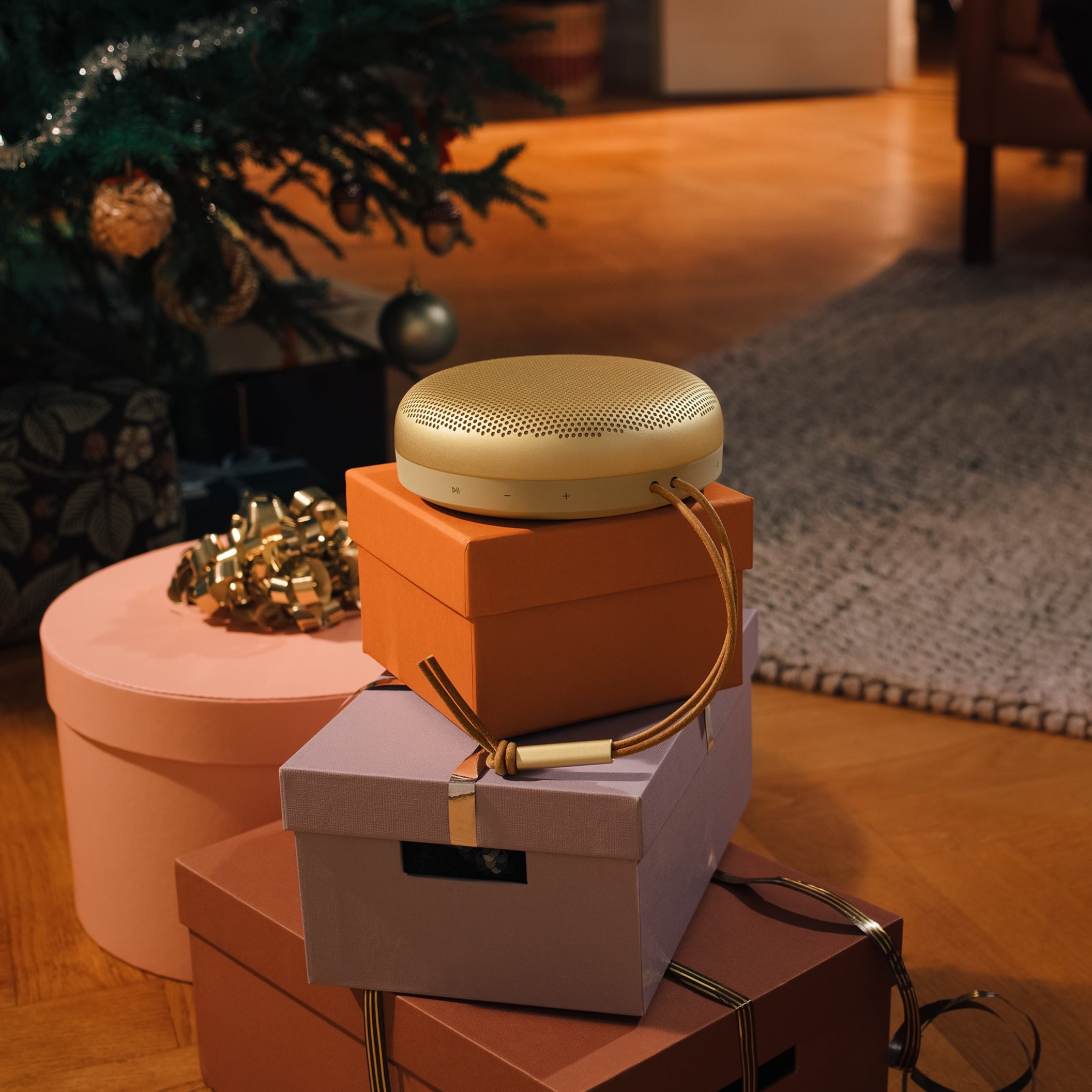 Bang & Olufsen Beosound A1 2nd Gen Portable Bluetooth Speaker (Gold Tone, 1 Unit) il0fc