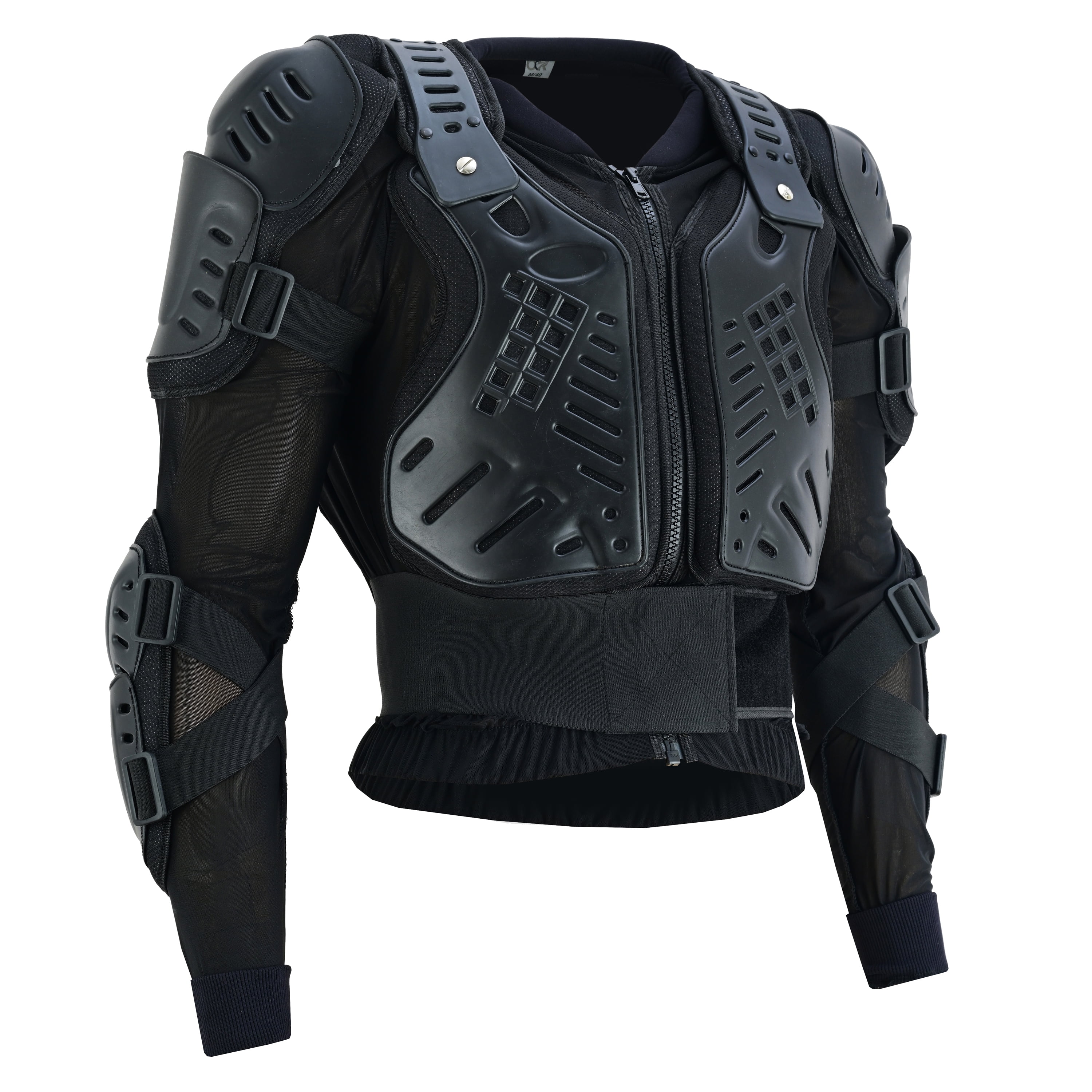 BTR Born To Race Motorcycle Body Armor Jacket Off Road Dirt Bike Chest and Spine Protection (Black, 40 in) tm64f