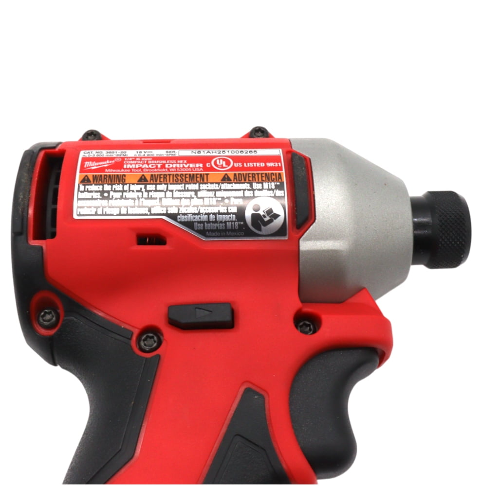 Milwaukee 18V Compact Cordless 1/4 in Hex Impact Driver with 3-Mode Drive Control (Tool-Only, 1.7 lb) woovp