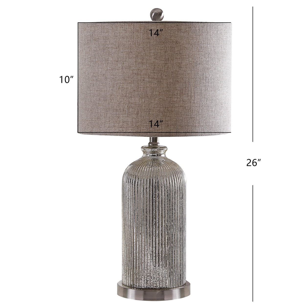 Safavieh Callen Glam Table Lamp with Crystal Accents and Off-White Shade (Gold, 27 in) 2zj7v