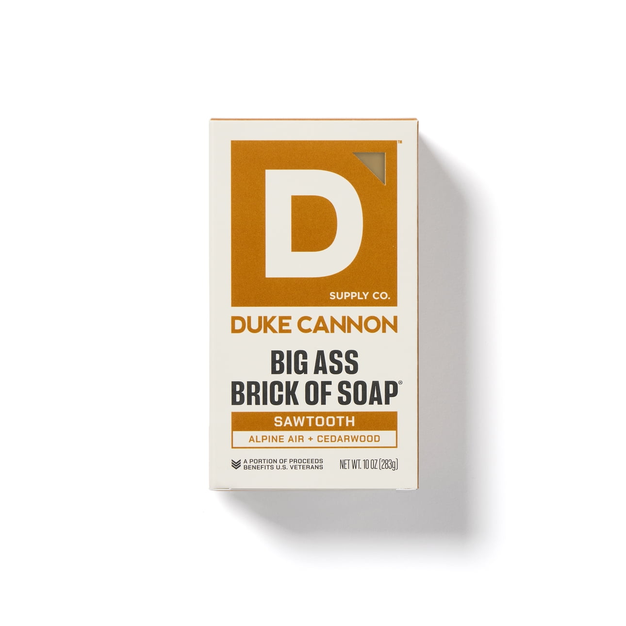 Duke Cannon Big Ass Brick of Soap for Men, Sawtooth Scent, Long-lasting Triple Milled Formula (10 oz) novxm