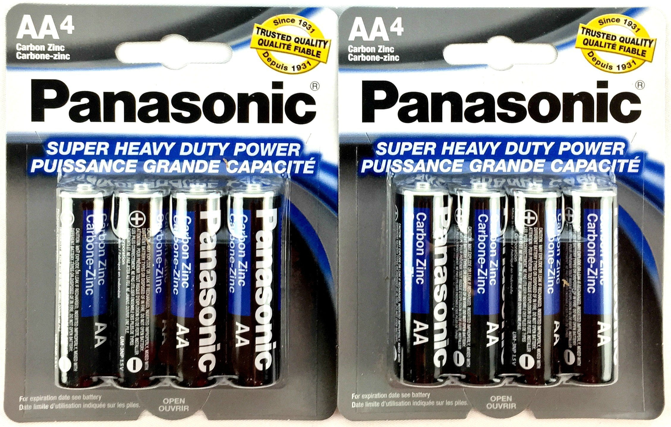 Panasonic AA Carbon Zinc Batteries, Long-Lasting Power for Household Devices (Black, 8 Pack) pi5wd