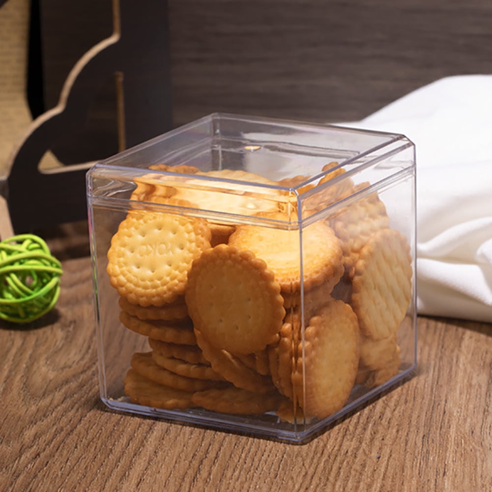 Hnlhot Clear Plastic Storage Containers with Lids, Airtight Organizer Boxes for Jewelry and Craft Supplies (12-Pack, 2 in) 6lcv9