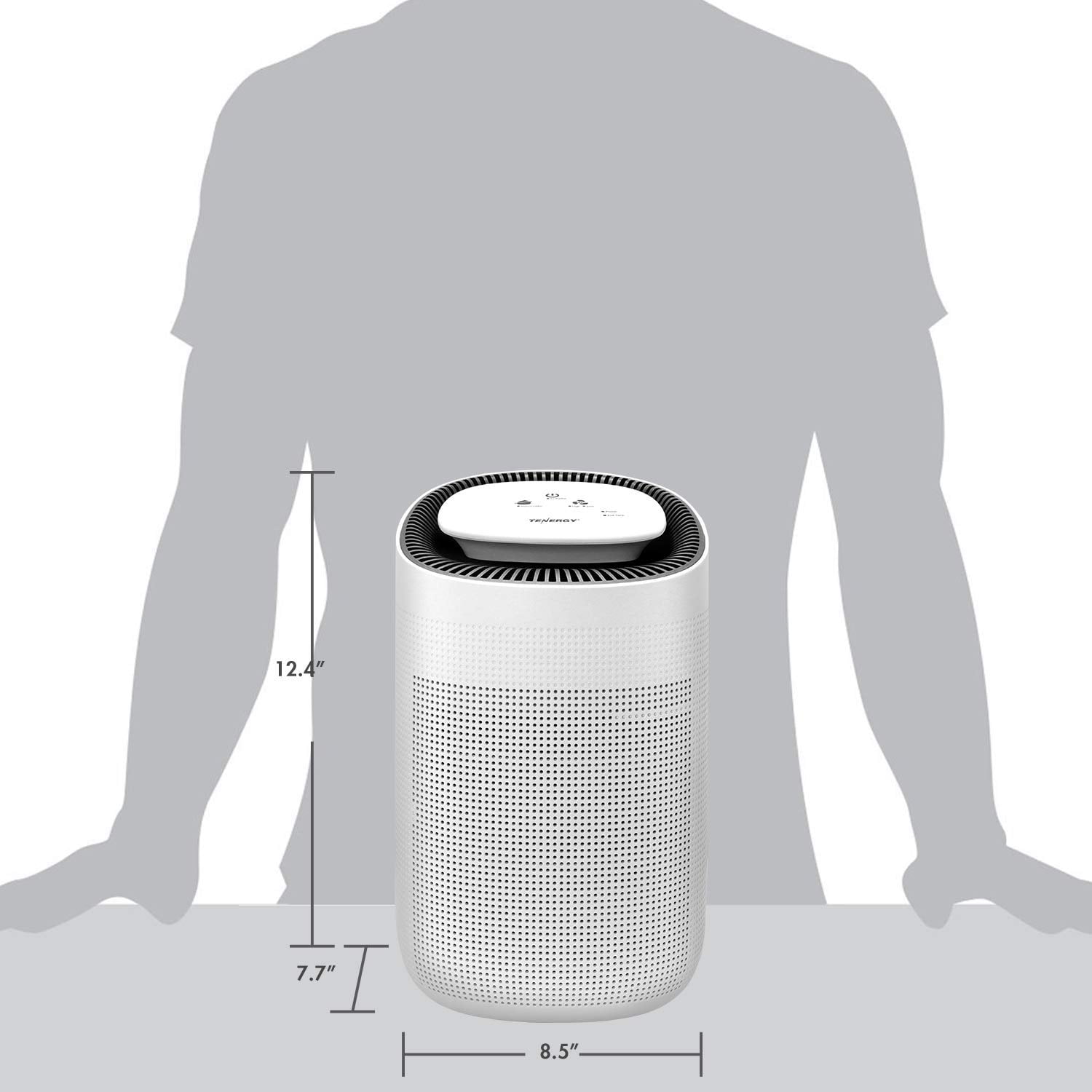 Tenergy Dehumidifier with HEPA Filter and Automatic Shutoff (White, 25.36 fl oz) 1ee3r
